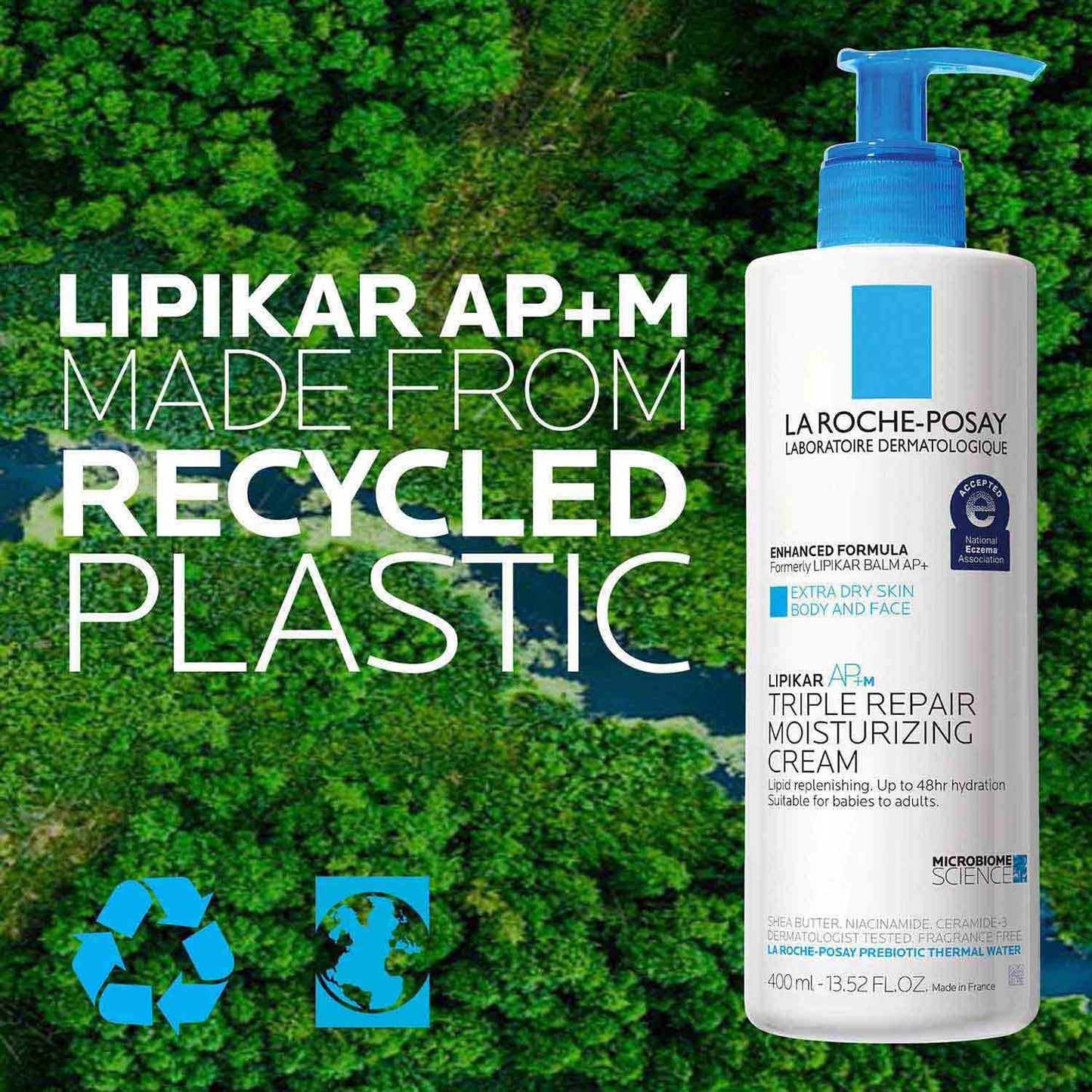 La Roche-Posay Lipikar AP+ Moisturizing Cream | Shea Butter & Niacinamide | For Dry, Sensitive Skin