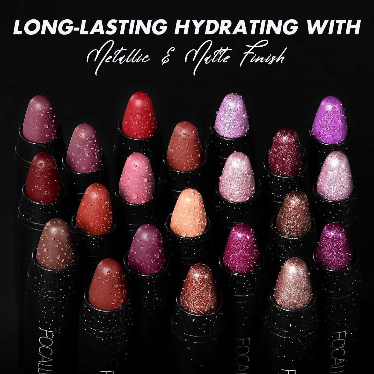 FOCALLURE Ultra Chic Matte Lipstick,Rich Vitamin E Lip Crayon,Lightweight Matte Color without Drying or Fading,Long Lasting Waterproof Lips Makeup,ROSE TAUPE