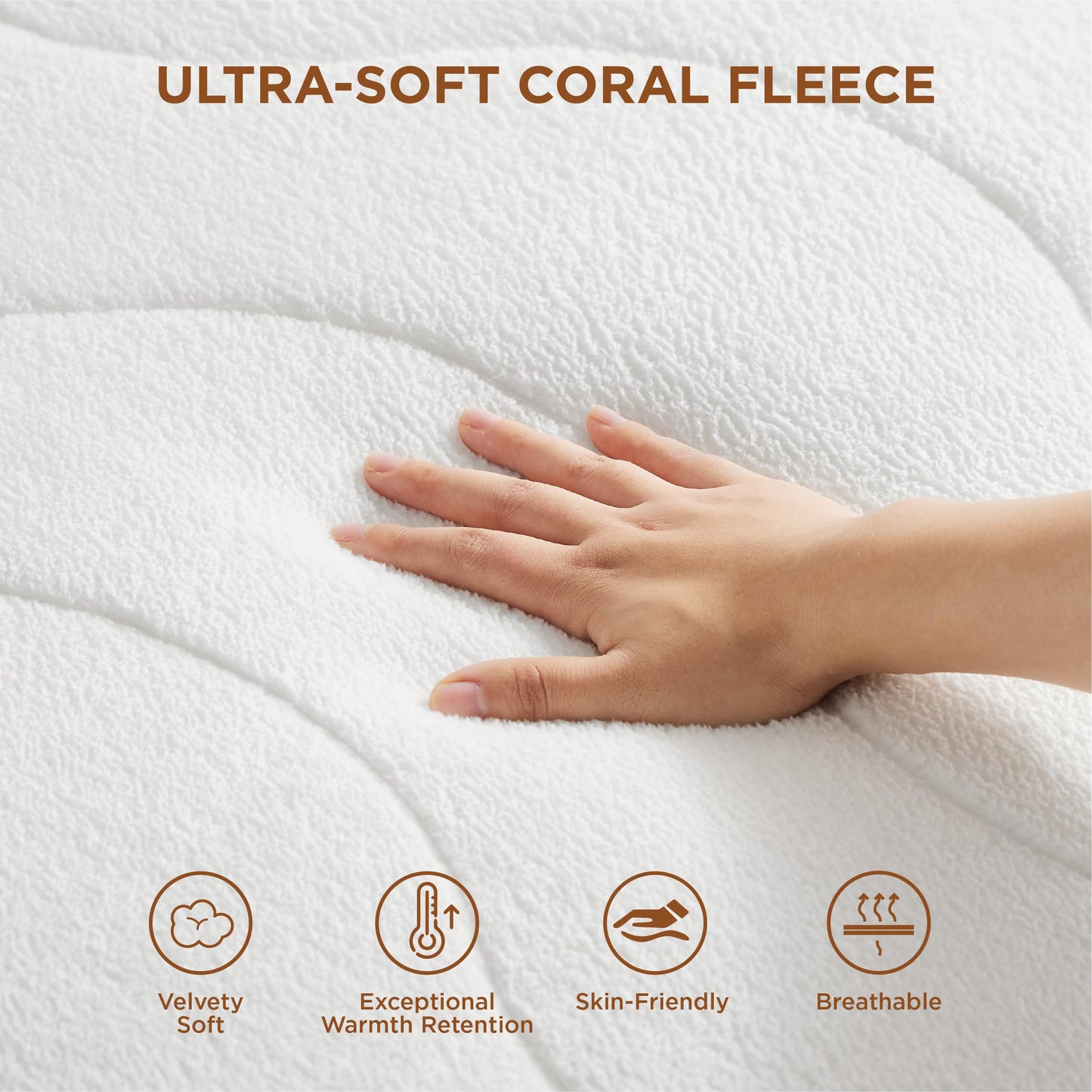 Bedsure Heated Mattress Pad King - Bed Warmer with Memory & Preheat Functions, 12-Hour Auto Off & 10 Heat Settings, Dual Controllers, Fast Heating, Brushed Electric Mattress Pad King, 78"x80"