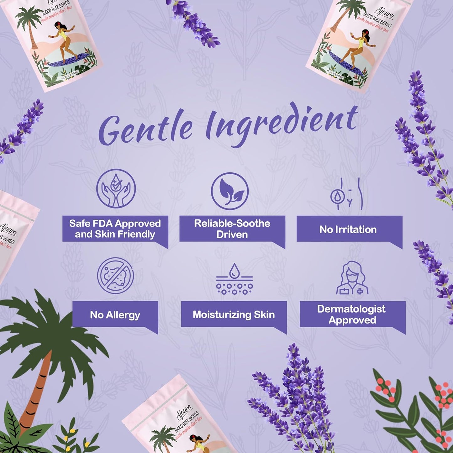 Ajoura 2.5LB Aloe Hard Wax Beads | Premium Sensitive Skin Hair Removal