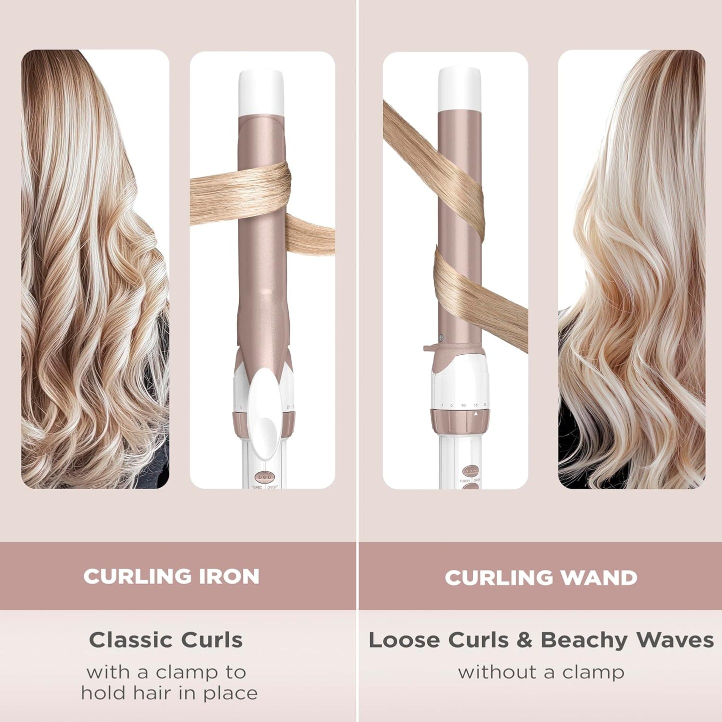 Conair Double Ceramic 1.5-Inch Curling Iron | Soft Waves for Medium/Long Hair