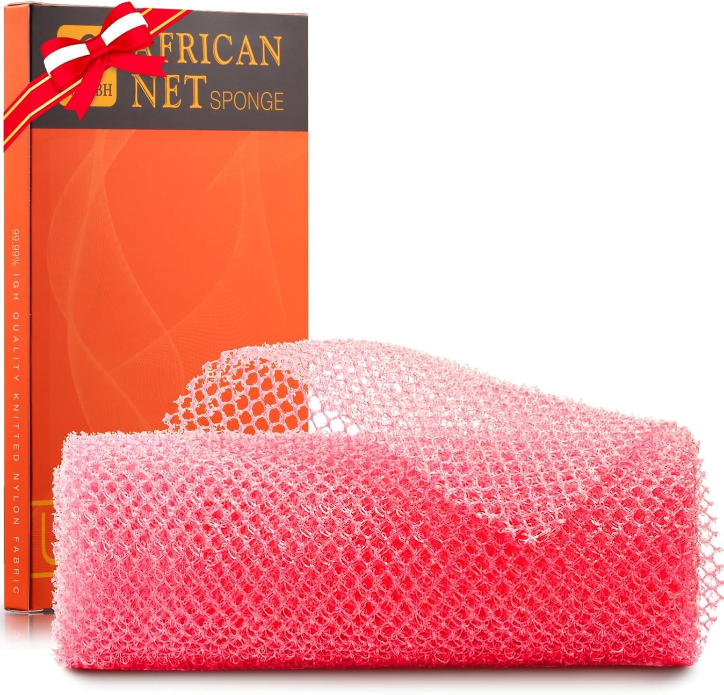 Exfoliating African Bath Sponge Set | 3-Piece Net Scrubber for Daily Use