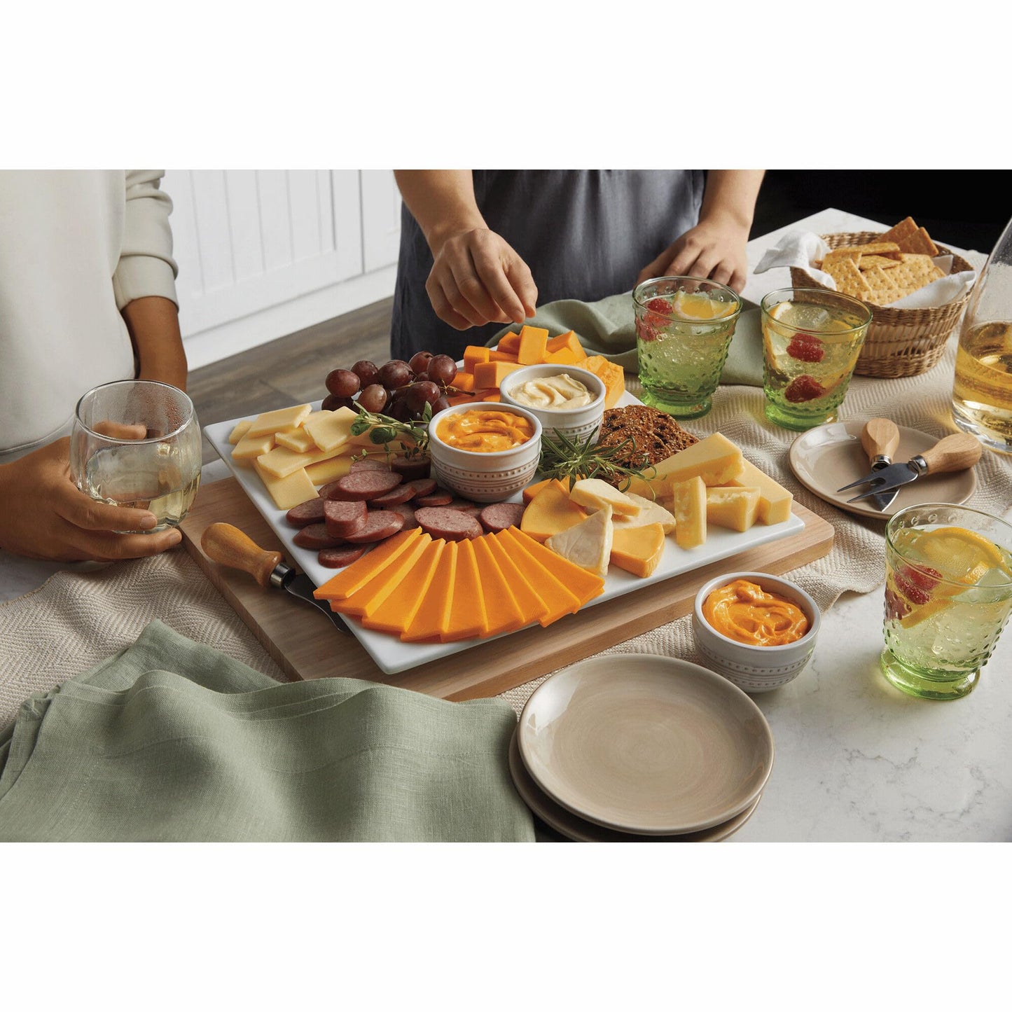 The Swiss Colony 27 Favorites Food Gift Set, Summer Sausage Meats and Cheeses, Assorted Chocolates, Candies, Petits Fours, Cheese & Charcuterie Board Gifts Basket, Holiday, Christmas - Holiday Red Box