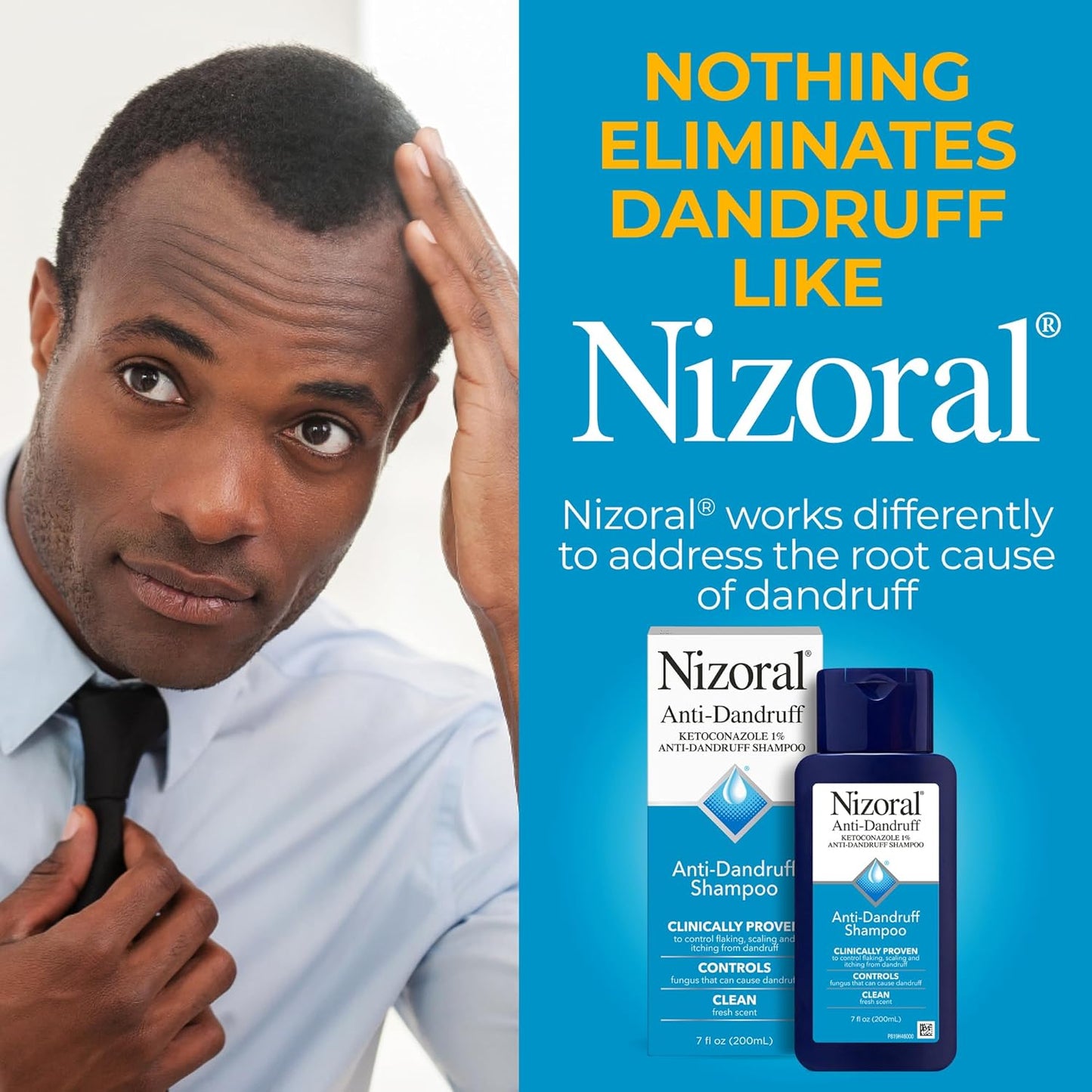 Nizoral 2% Ketoconazole Anti-Dandruff Shampoo & Conditioner | 14 Fl Oz