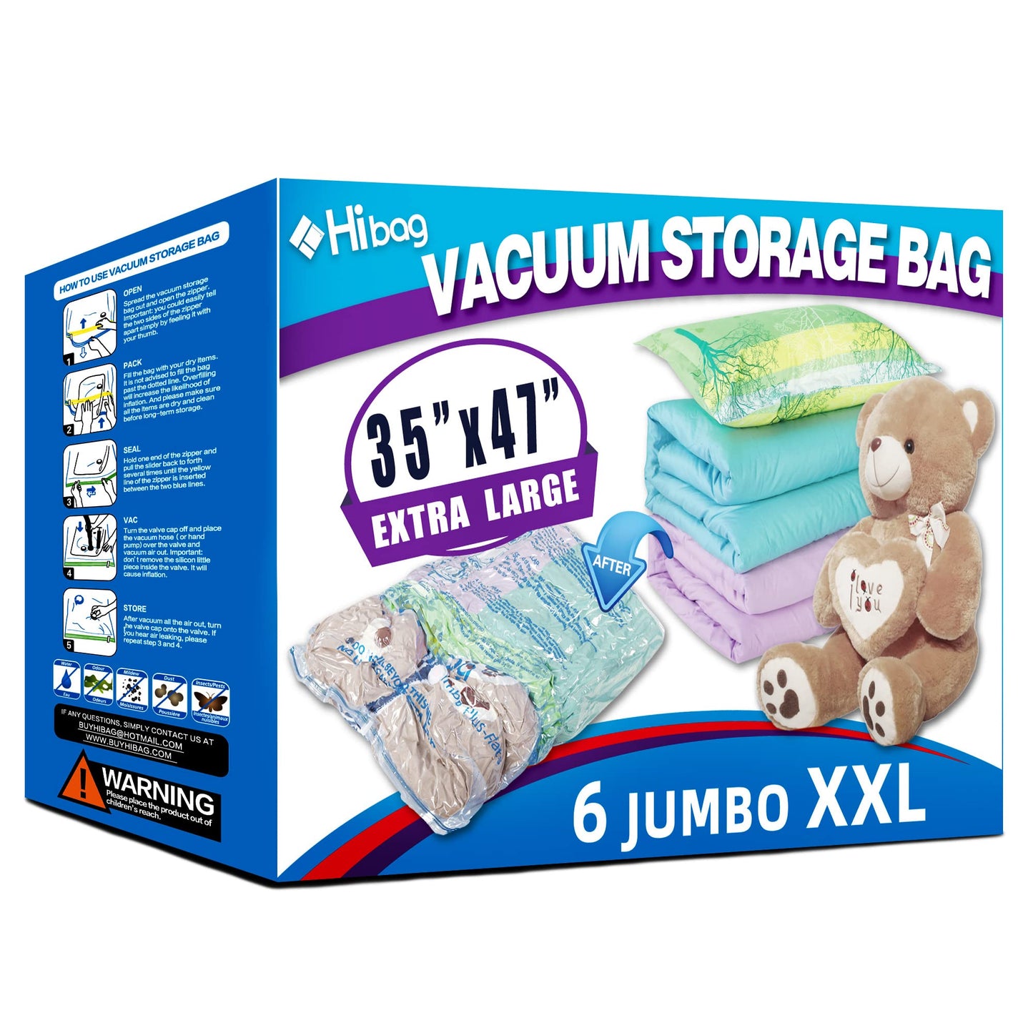 Travel Vacuum Bags with Electric Pump, Vacuum Travel Bags for Luggage and Suitcase, Vacuum Seal Compression Packing Bags for Clothes Clothing, Combo 12 Pack