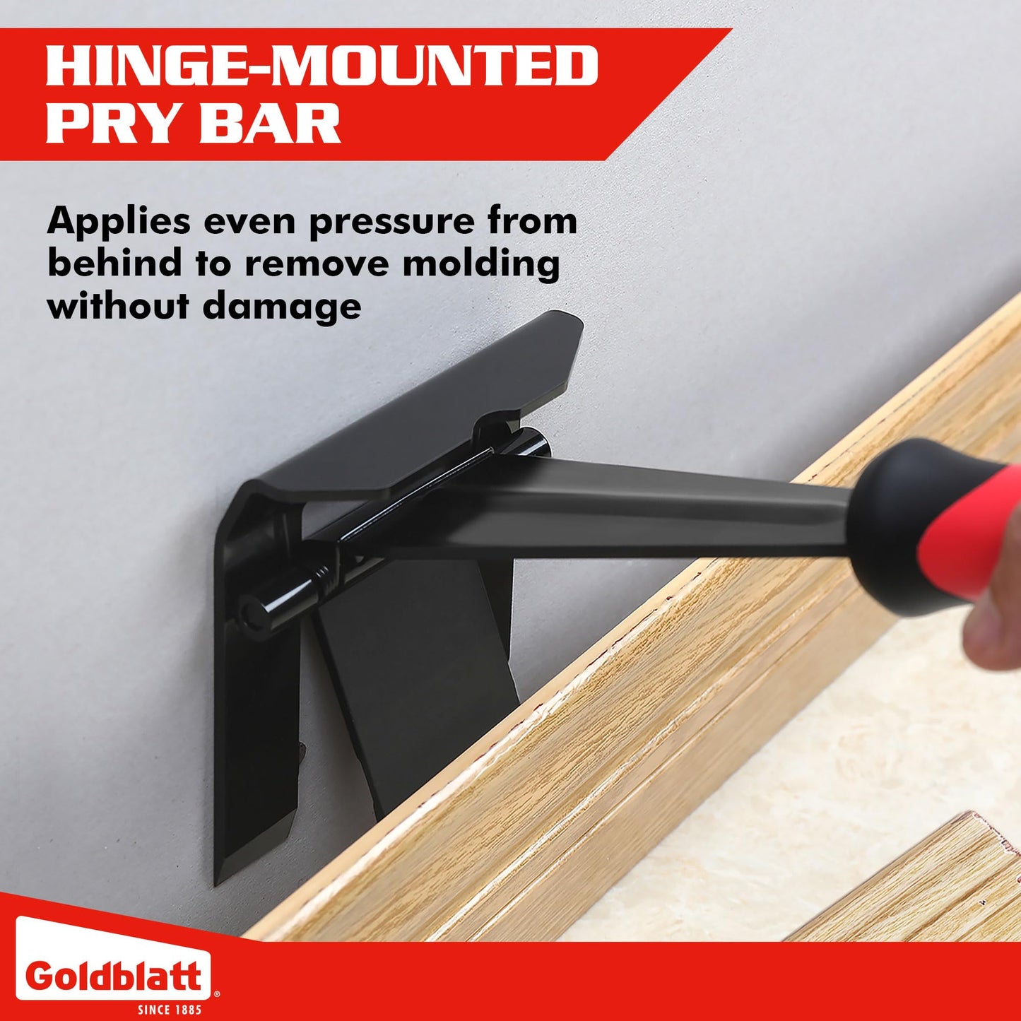 Goldblatt Trim Puller, Tile Removal Multi-Tool for Commercial Work & Home Improvement, Baseboard, Molding, Siding and Floor Removal, Remodeling