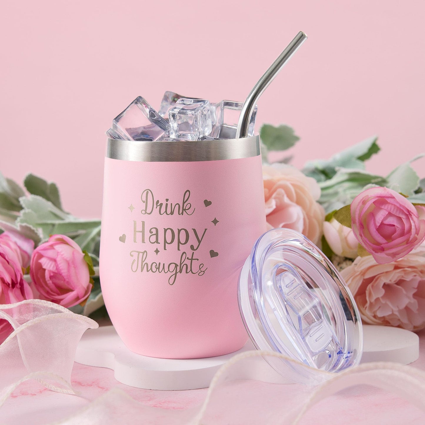 Valentines Day Gifts for Her Wife Girlfriend Women, Self Care Get Well Soon Gifts, Luxury Rose Spa Bath Gift Basket - Unique Birthday Christmas Mothers Day for Mom Grandma Daughter