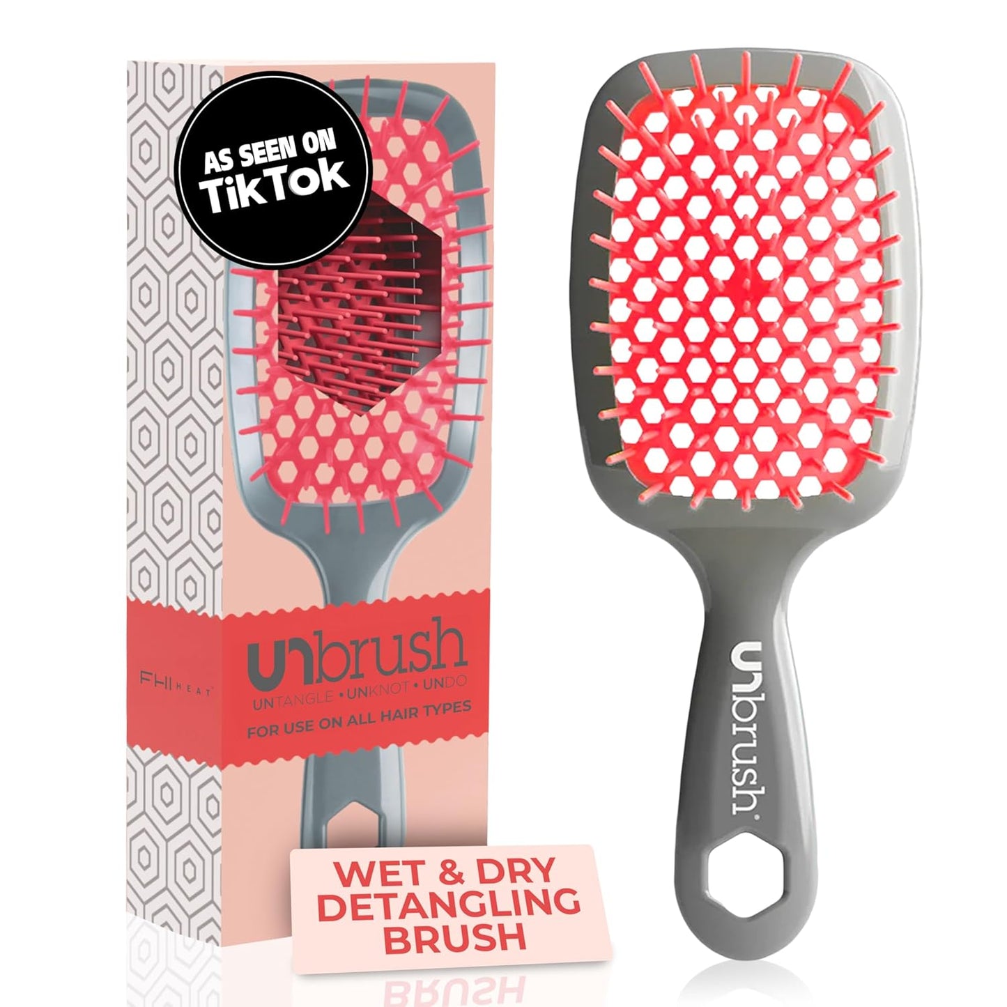 FHI Heat UNbrush Detangling Brush | Pain-Free Brushing for All Hair Types