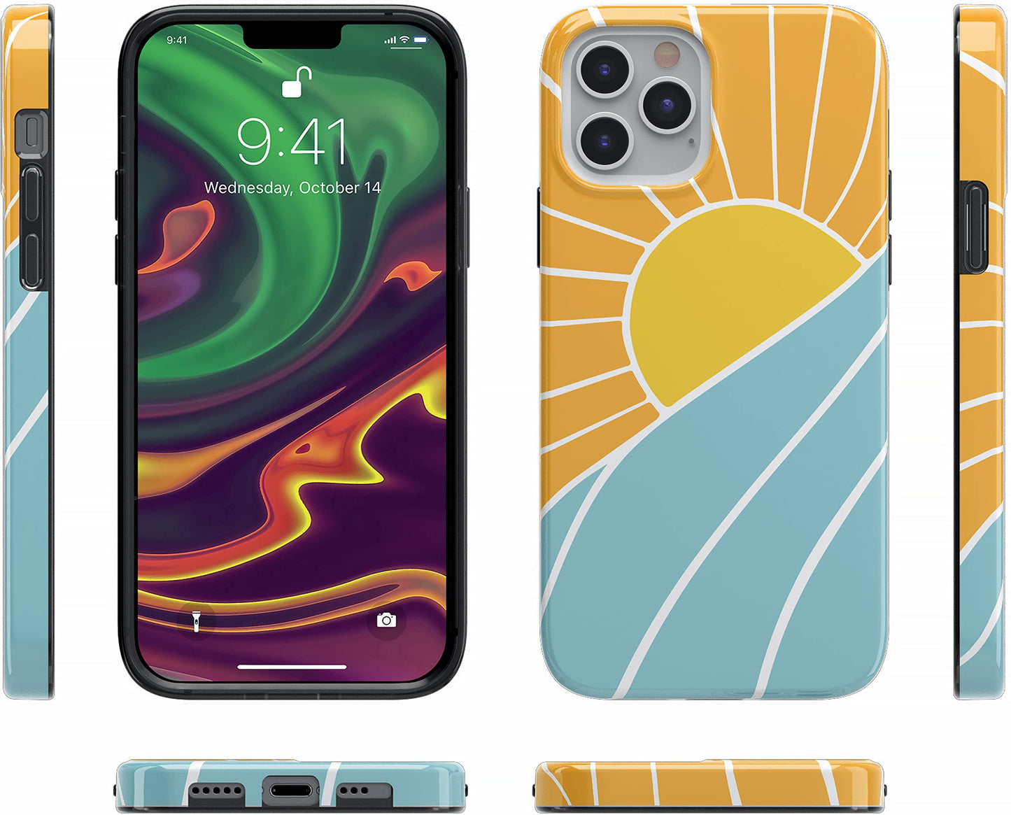 Casely iPhone 12/12 Pro Case | Field of Flowers | Pastel Floral | Classic Ultra Slim Design