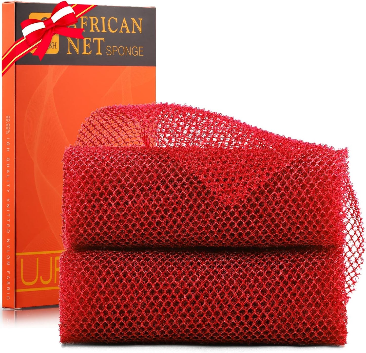 Exfoliating African Bath Sponge Set – 6 Pieces | Skin Smoother for Daily Use