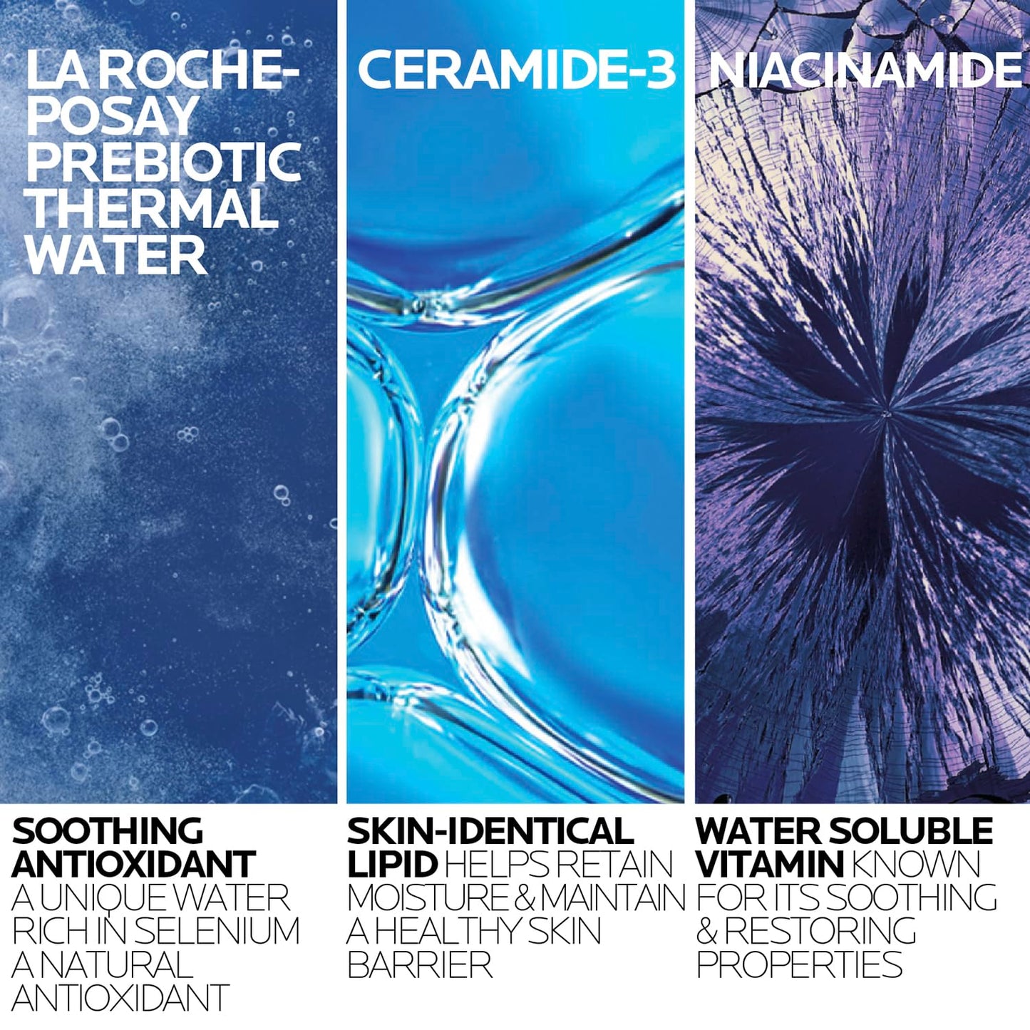 La Roche-Posay Toleriane Hydrating Face Cleanser | Niacinamide & Ceramides | Fragrance-Free for Sensitive Skin