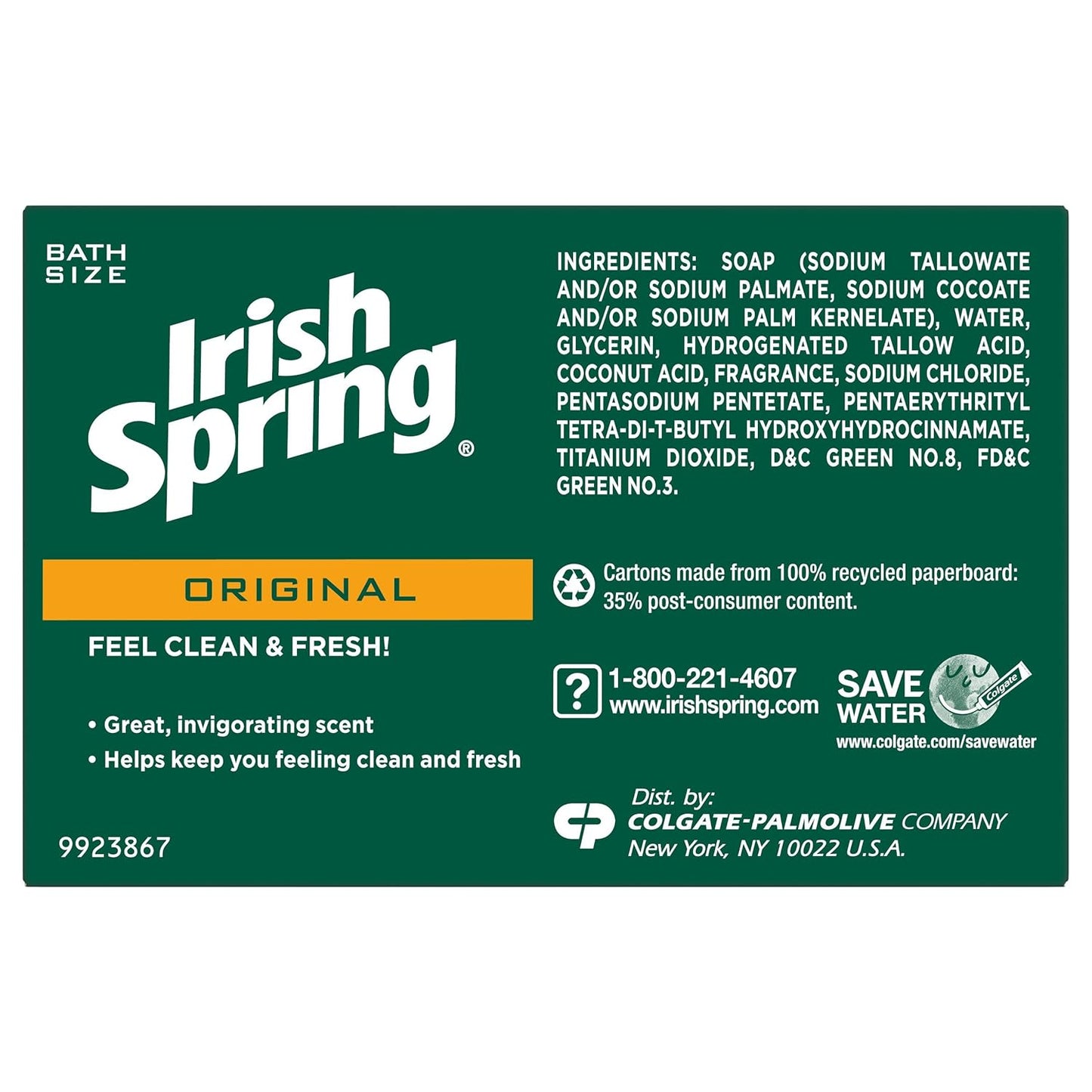 Irish Spring Icy Blast Bar Soap | Fresh & Clean for Men | 24 Pack, 3.7 Oz