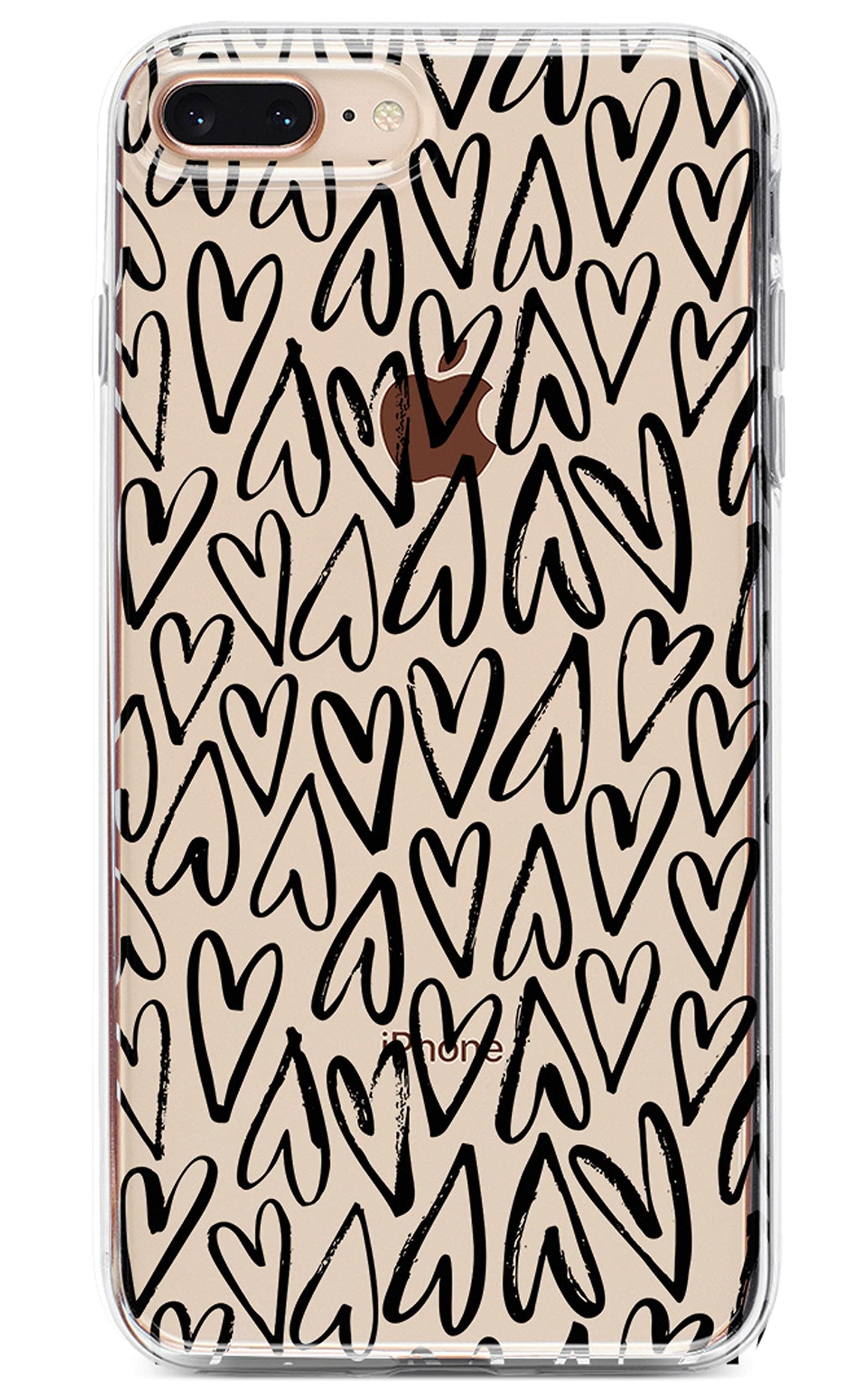 Casely iPhone 6/7/8 Plus Case | Stepping Up | Geo Rose Gold Marble | Classic Ultra Slim Design