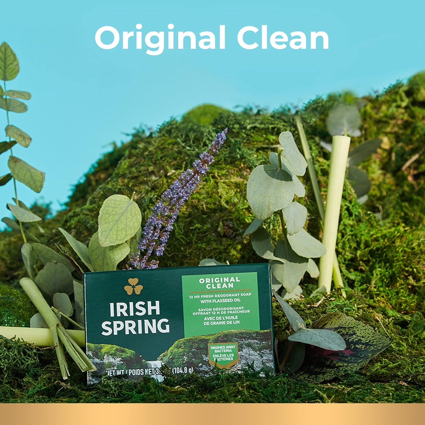Irish Spring Icy Blast Bar Soap | Fresh & Clean for Men | 24 Pack, 3.7 Oz