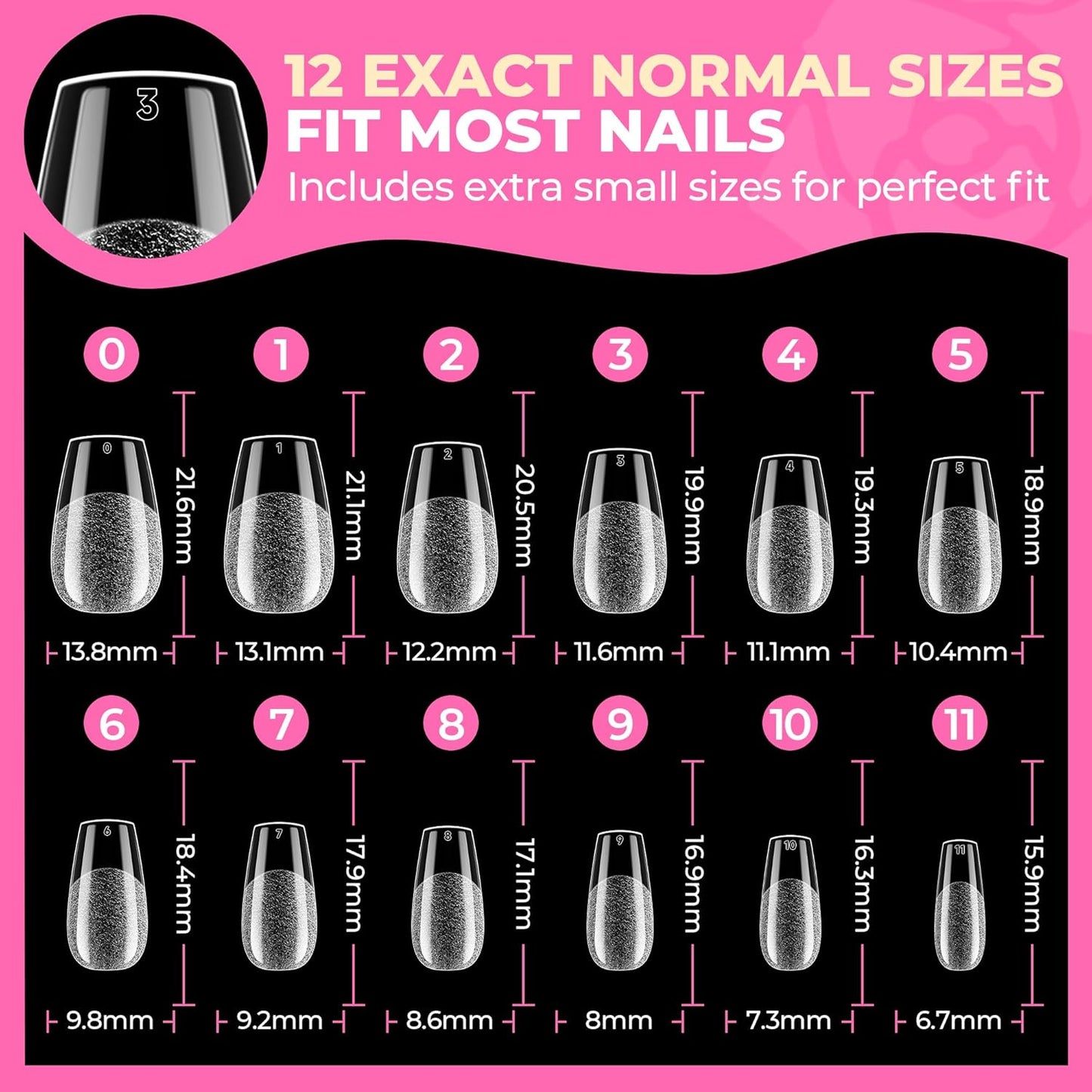 504Pcs Matte Soft Gel Toe Nail Tips | Full Cover for DIY Nail Extensions