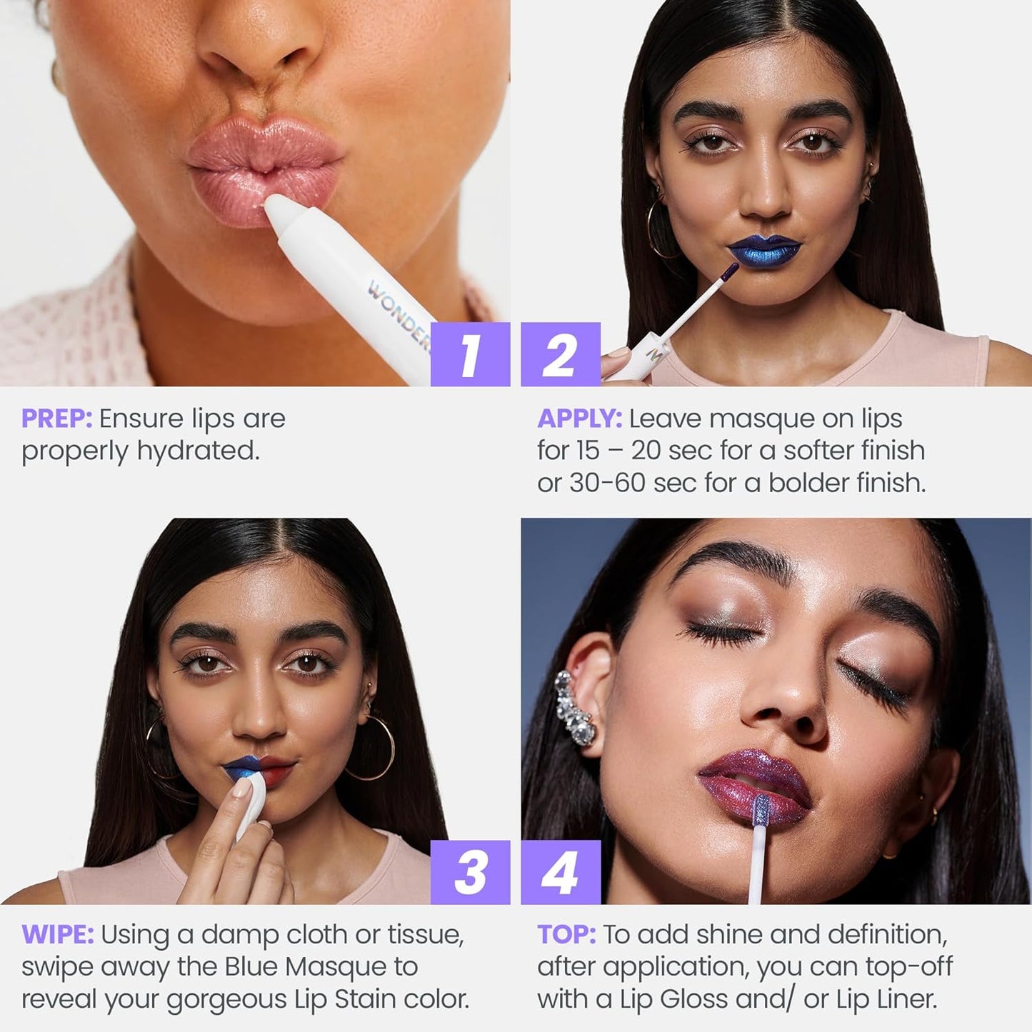 Wonderskin Wonder Blading Lip Stain Kit | Waterproof Nude Tint | Long-Lasting