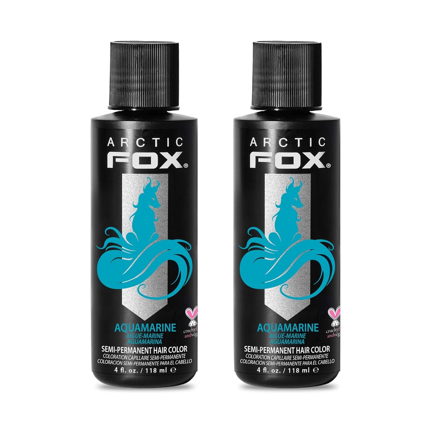 Vegan Semi-Permanent Hair Color Dye | Arctic Fox Poison | 4 Fl Oz