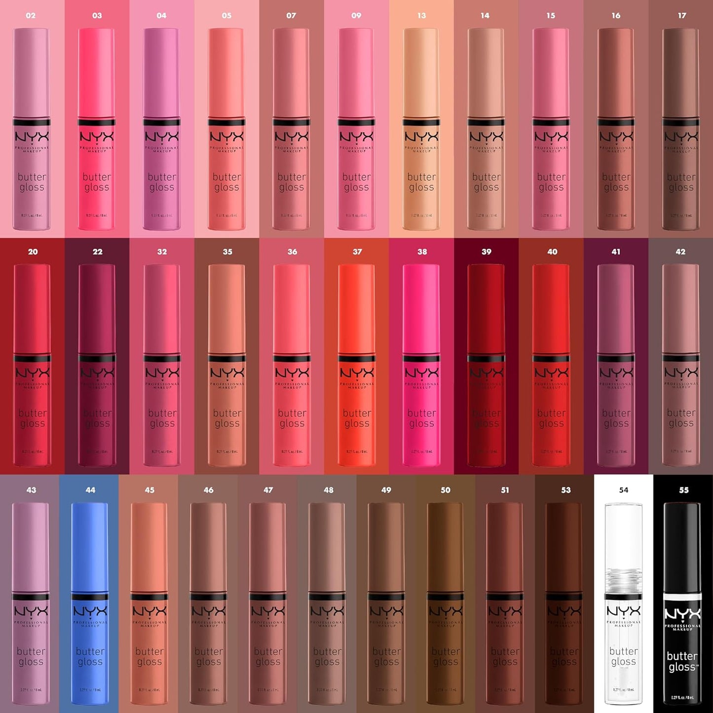 NYX Butter Gloss | Brown Sugar Non-Sticky Lip Gloss for Soft, Peachy Lips