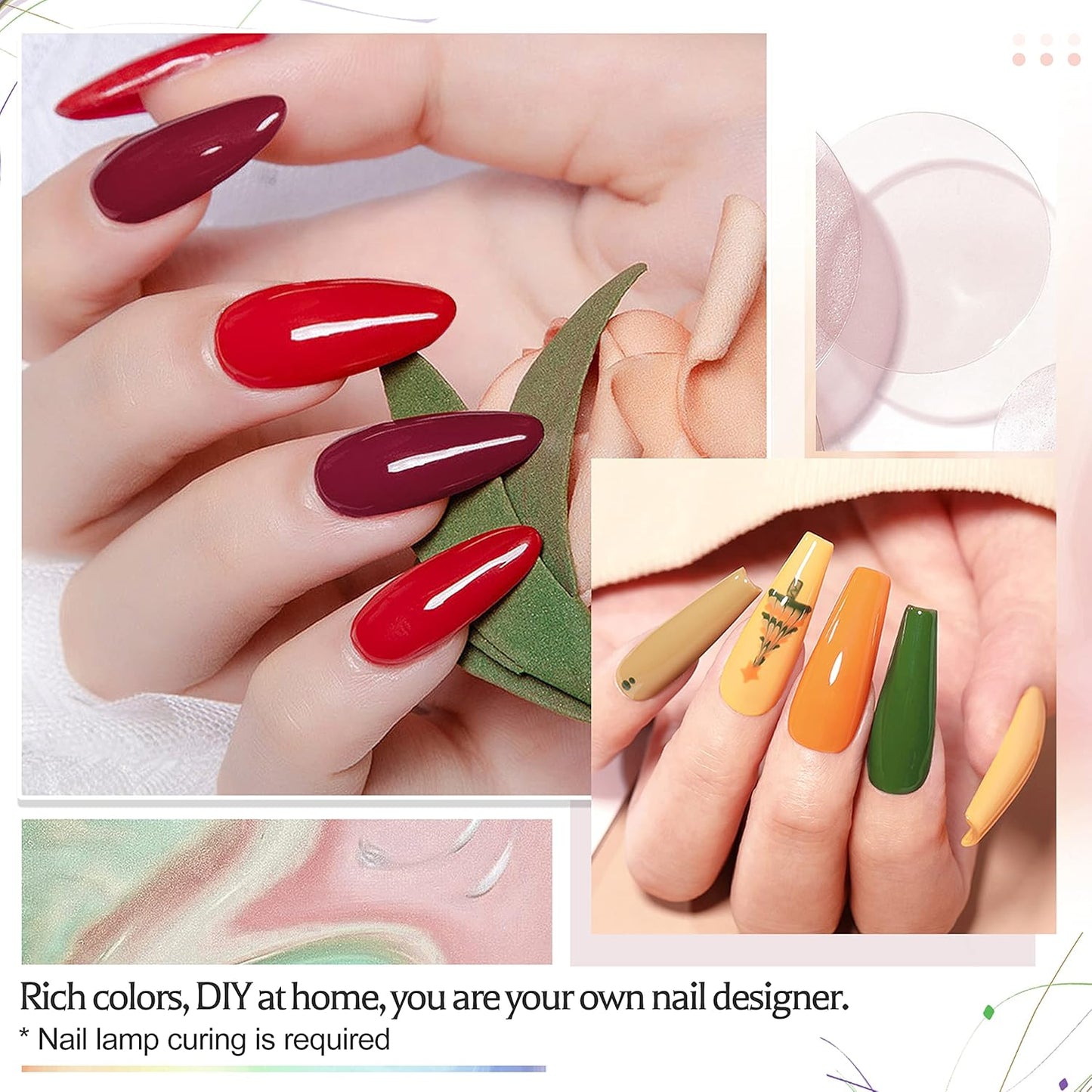 JODSONE 32-Color Jelly Gel Nail Polish Kit | High Shine & Matte Finish