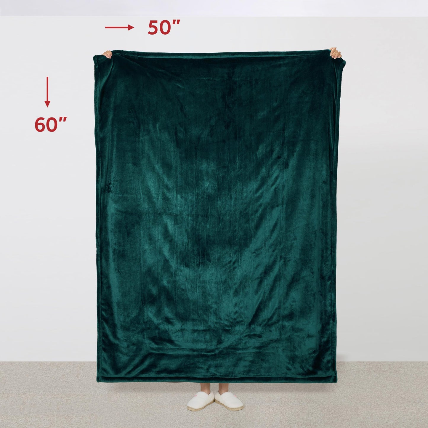 Sunbeam Electric Throw Royal Mink Sherpa Heated Blanket, 4 Heat Settings, 4-Hour Auto Shut-Off, Fast Heating, Luxurious and Ultra Comfy, Night Fog Color, 50" x 60"