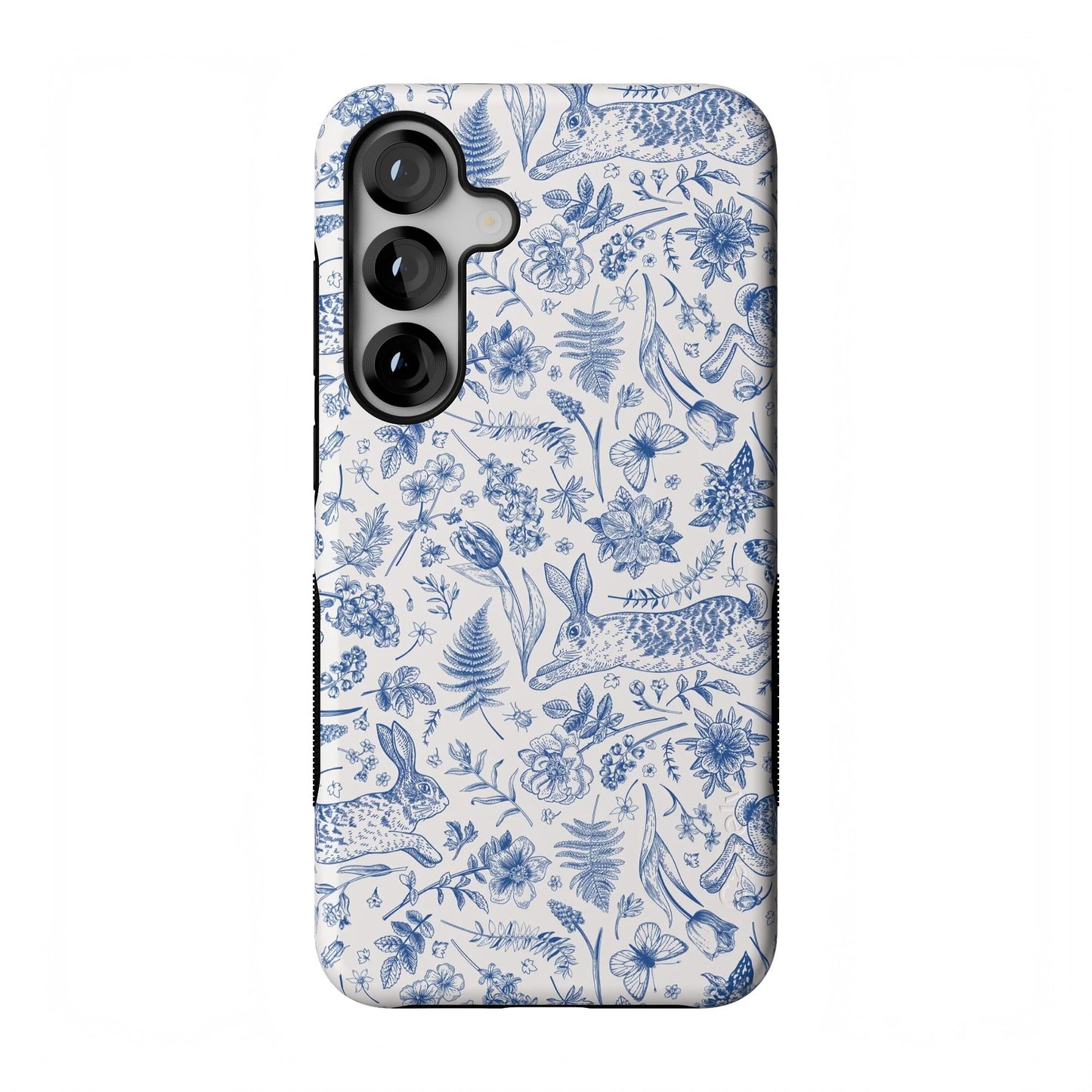 Casely Galaxy S25 Plus Case | Ink & Iris | Vintage Floral | Compatible with MagSafe | Bold Protective Design