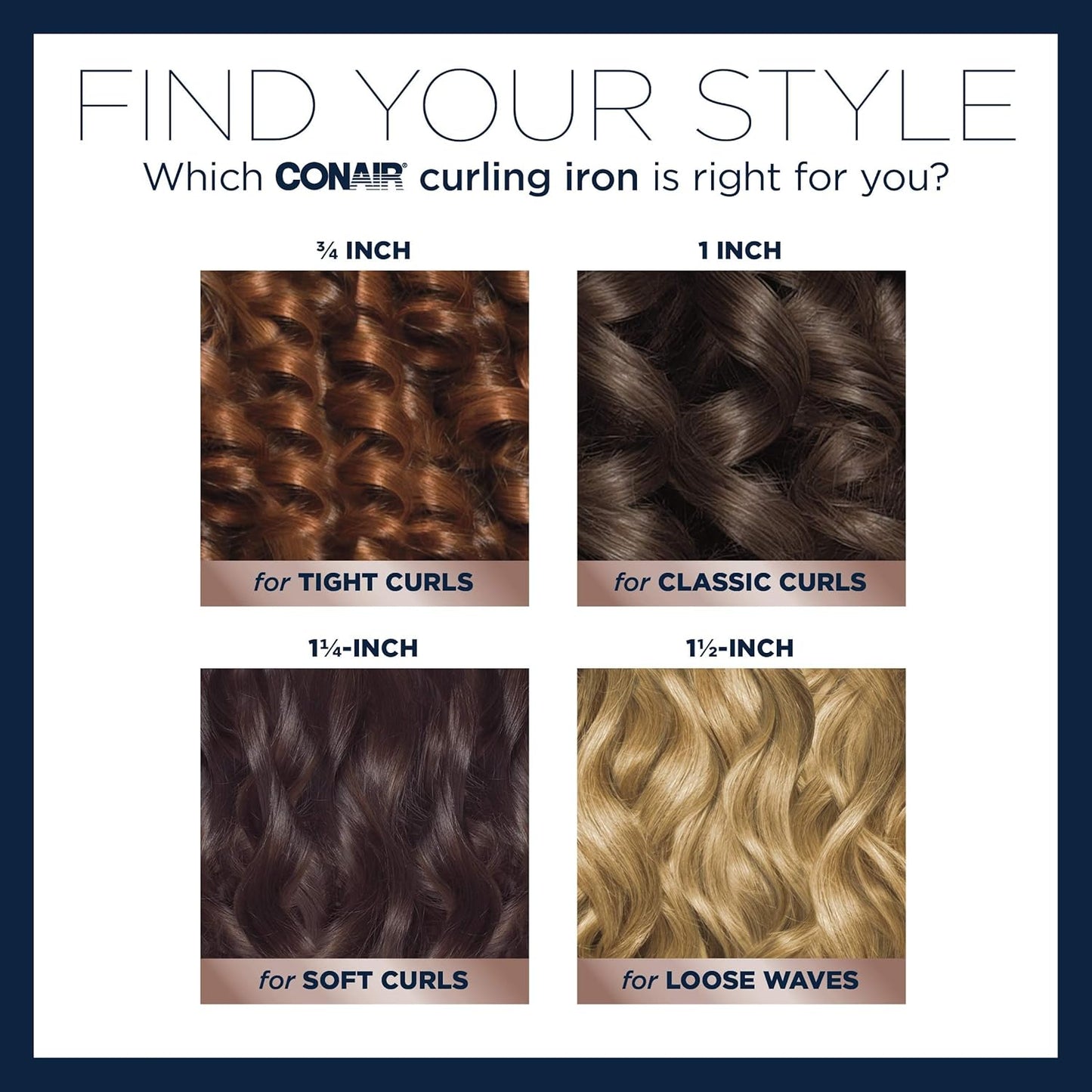 Conair Double Ceramic 3/4-Inch Curling Iron | Tight Curls for Short to Medium Hair