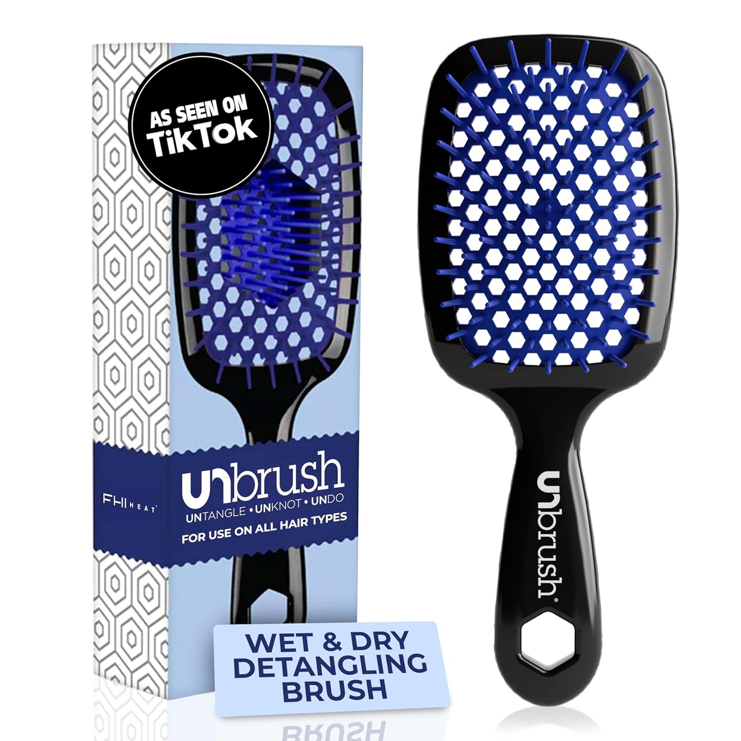 FHI Heat UNbrush Detangling Brush | Pain-Free for Wet & Dry Hair Types