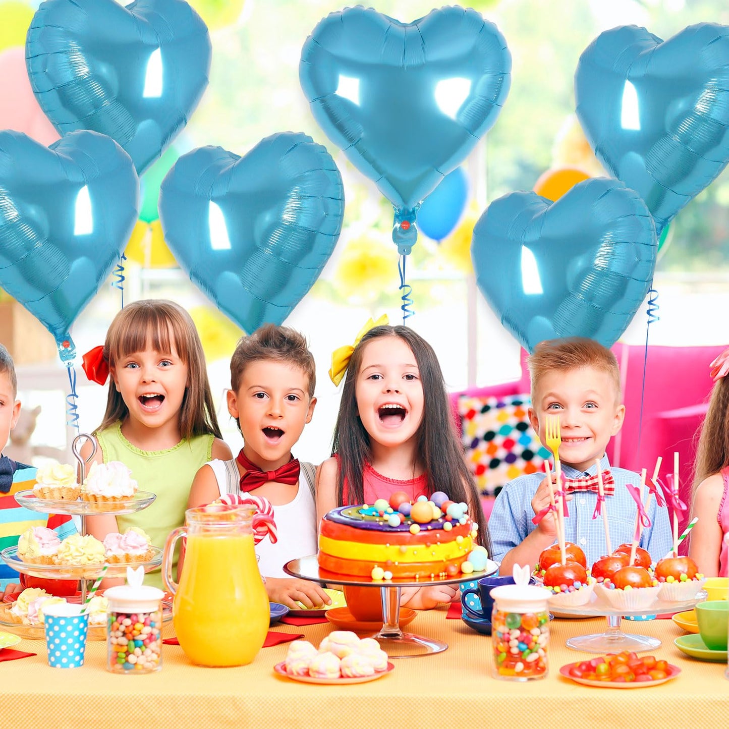 12 Pcs Red Heart Balloons,18 Inch Heart Foil Balloons Love Balloon Valentine Balloon for Birthday Party Wedding Engagement Party Baby Shower Valentine Day Decorations (red)