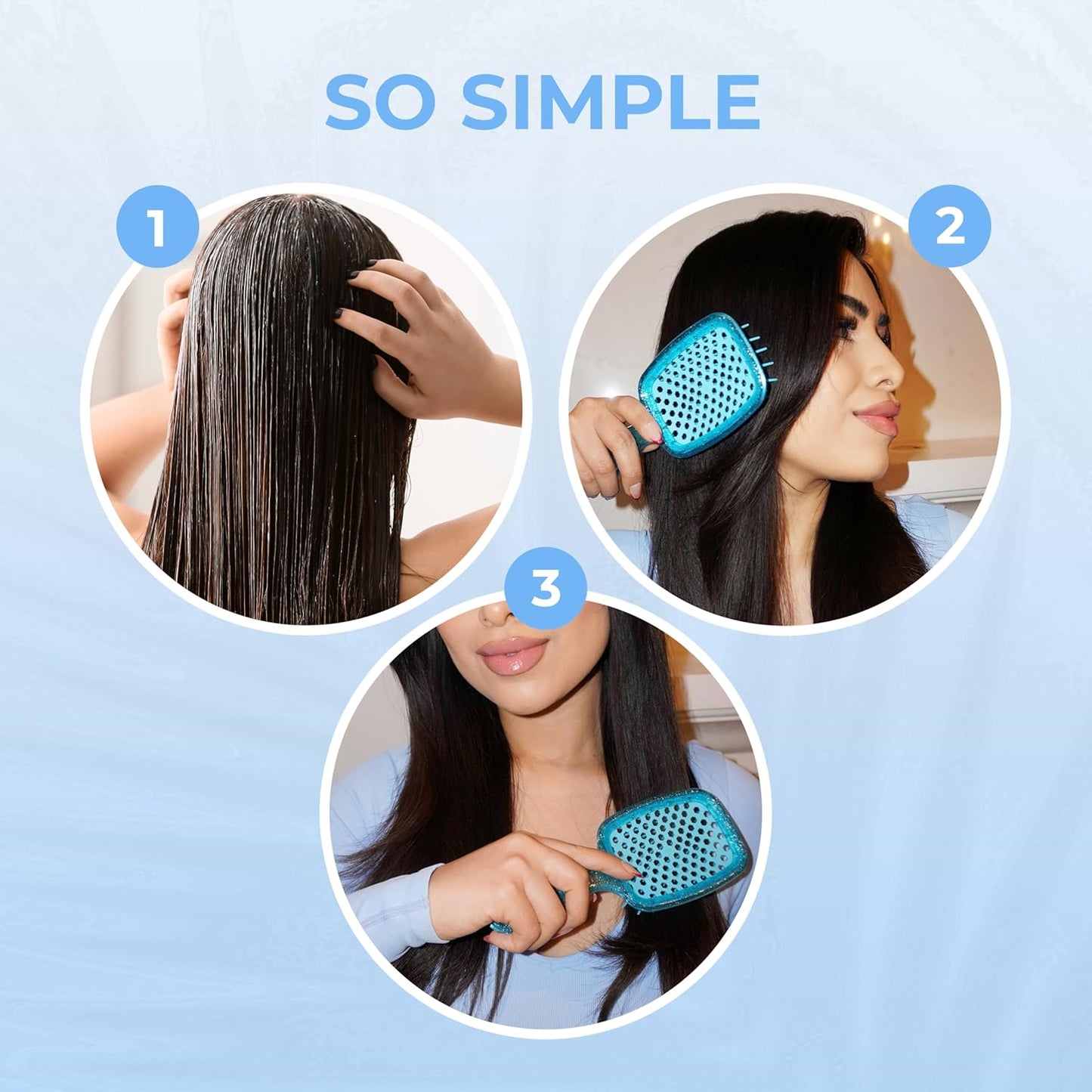 FHI Heat UNbrush Detangling Brush | Pain-Free for All Hair Types | Lightweight & Durable