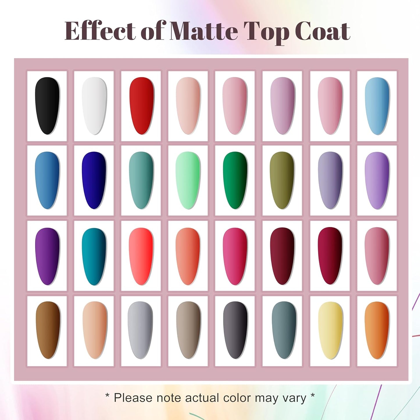 60-Piece Gel Nail Polish Starter Kit | UV Light, 55 Colors, Easy Application