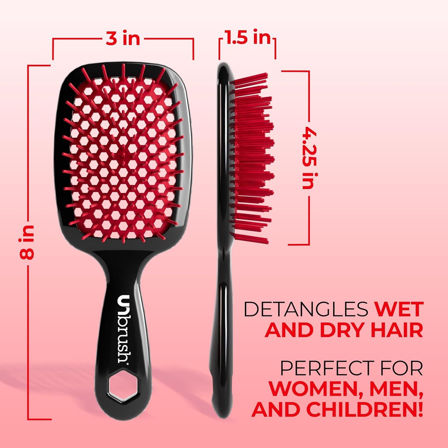 FHI Heat UNbrush Detangling Brush | Pain-Free for Wet & Dry Hair Types