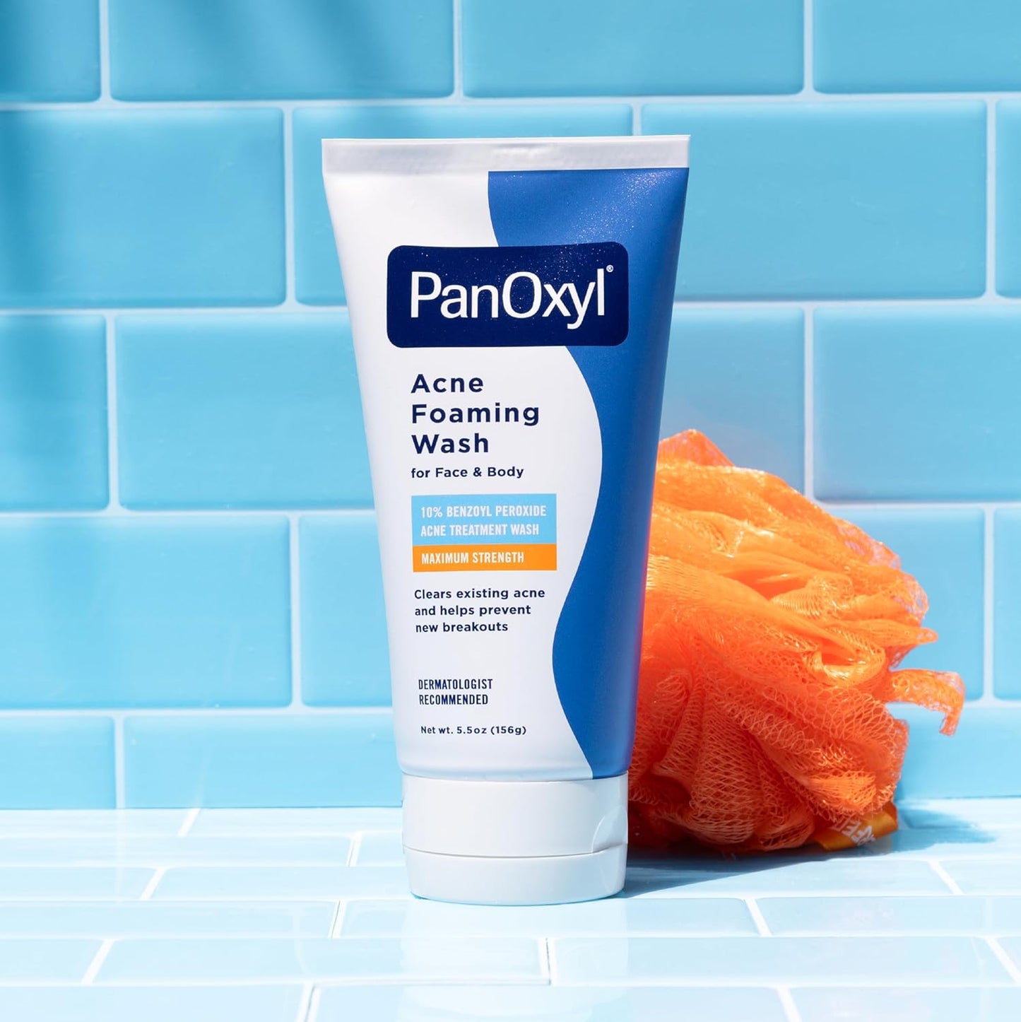 PanOxyl 10% Benzoyl Peroxide Acne Foaming Wash | Maximum Strength | 5.5 Oz