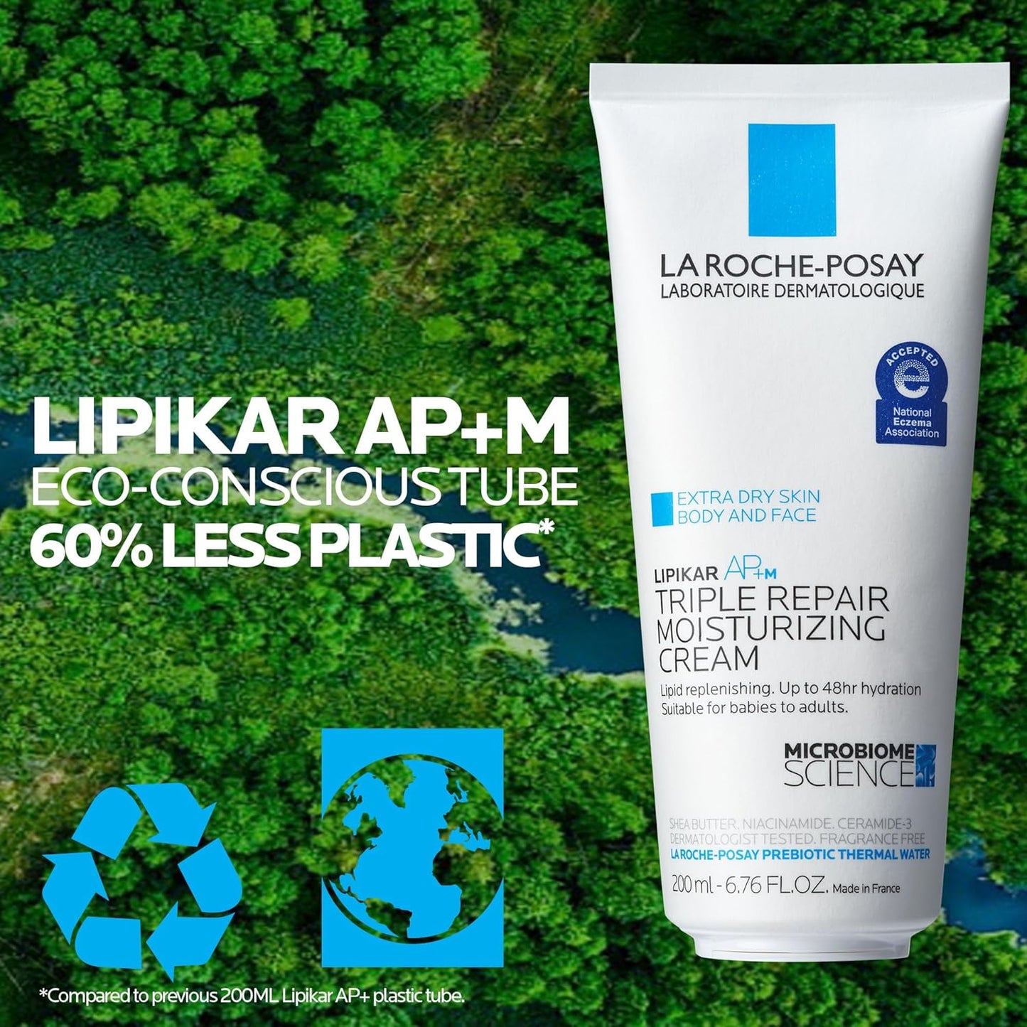 La Roche-Posay Lipikar AP+ Moisturizing Cream – Shea Butter & Niacinamide | For Dry, Sensitive Skin
