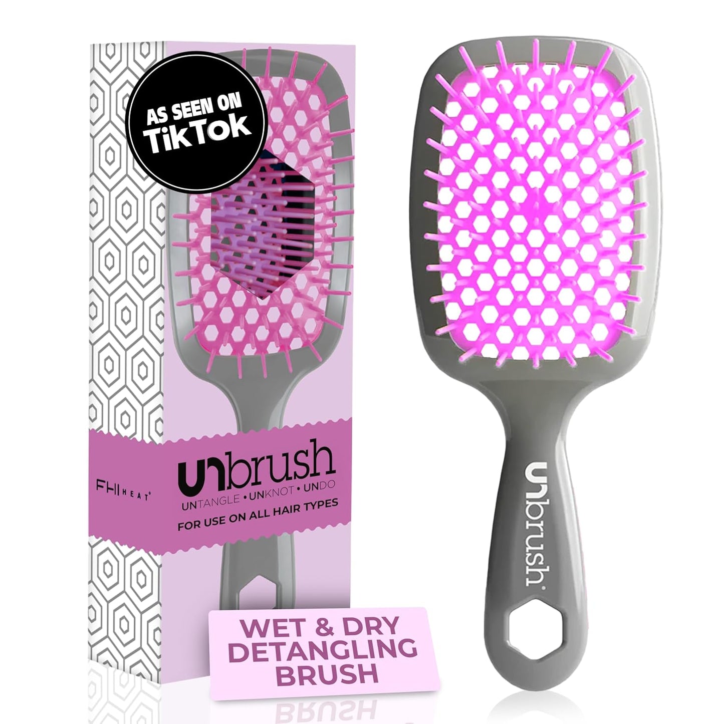 FHI Heat UNbrush Detangling Brush | Pain-Free for Wet & Dry Hair Types