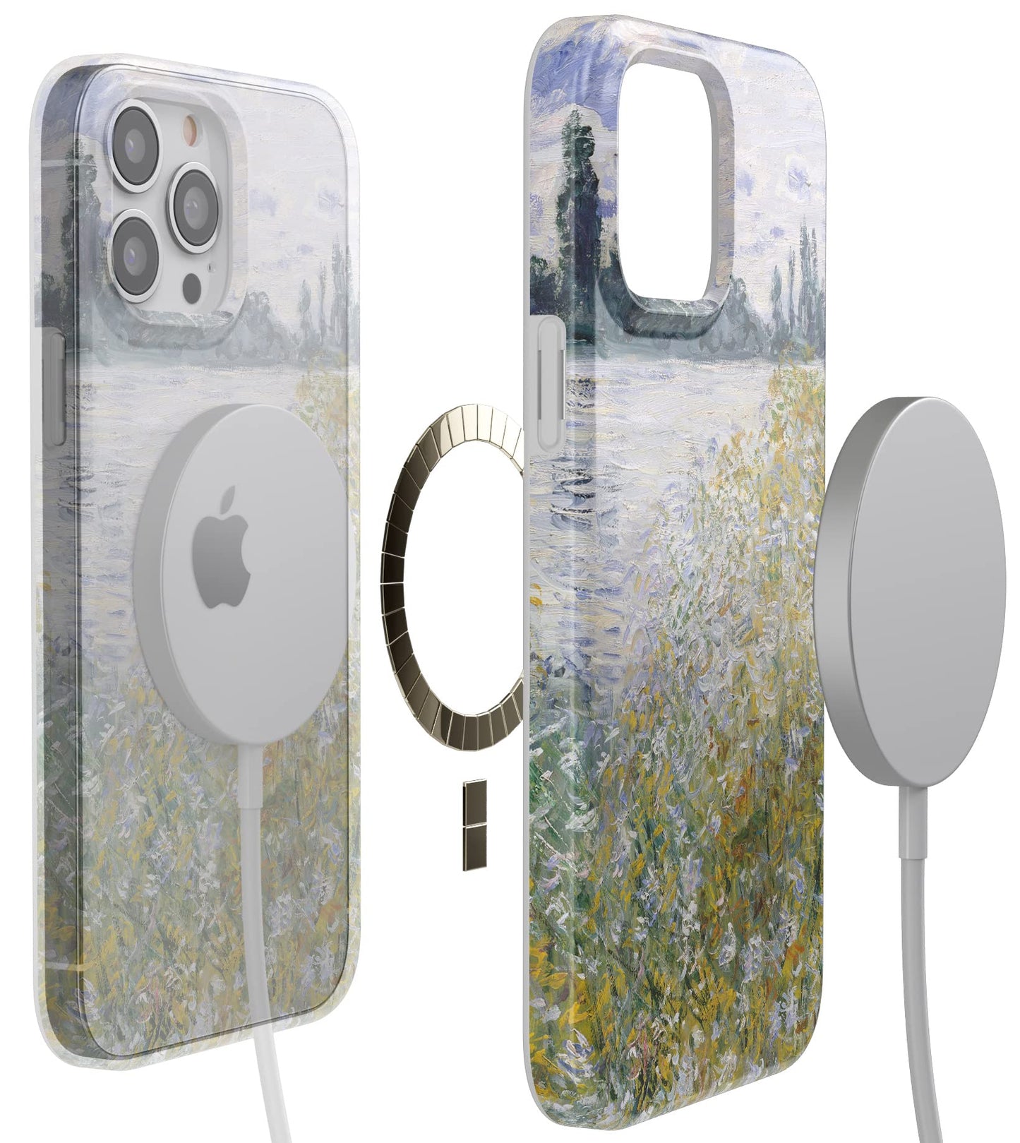 Casely iPhone 13 Pro Case | Fit Check | Neutral Checkerboard | Compatible with MagSafe | Classic Ultra Slim Design
