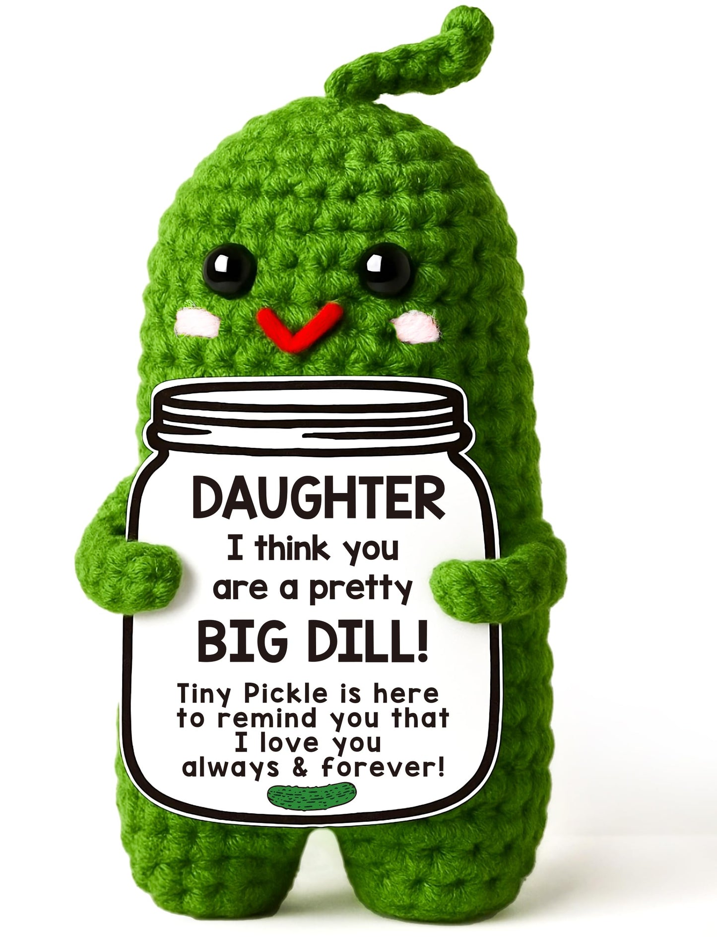 Valentines Day Gifts for Him Her Boyfriend Girlfriend, Handmade Crochet Pickle Valentines Gifts for Wife Husband, I Love You Birthday Gift To My Love Wedding Anniversary Romantic Gift for Couples