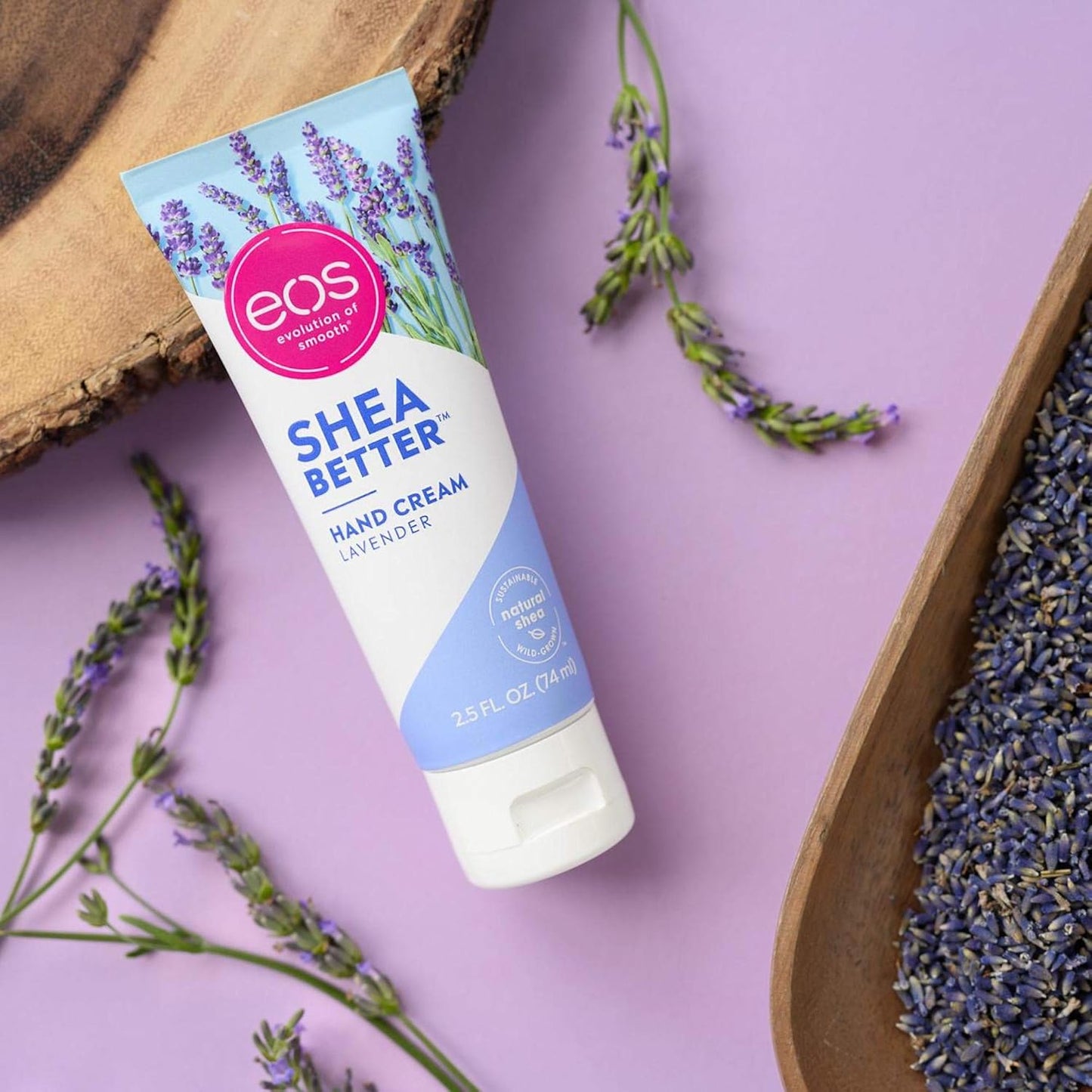 Eos Shea Better Hand Cream | Lavender | 24-Hour Hydration | 2.5 fl oz