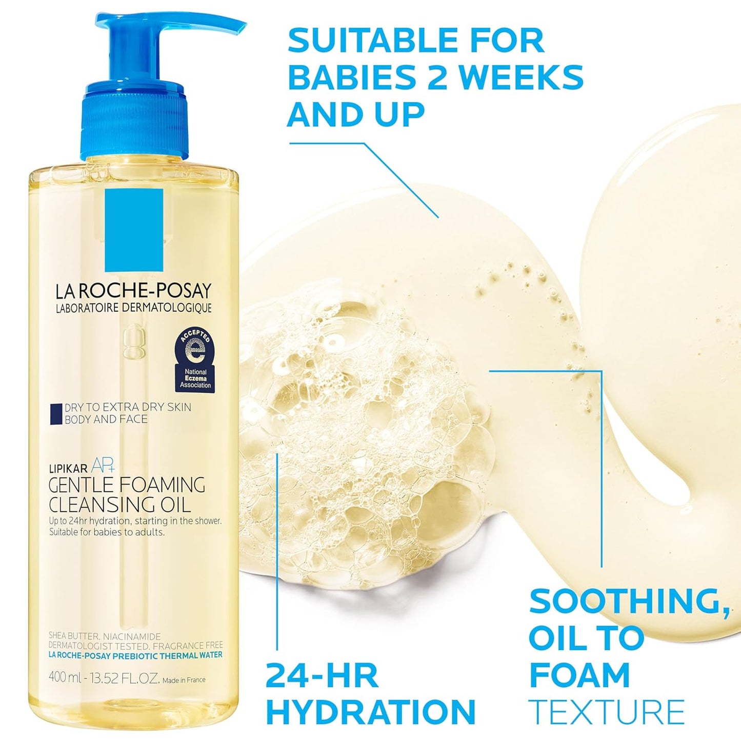 La Roche-Posay Lipikar AP+ Moisturizing Cream | Shea Butter & Niacinamide | For Dry, Sensitive Skin