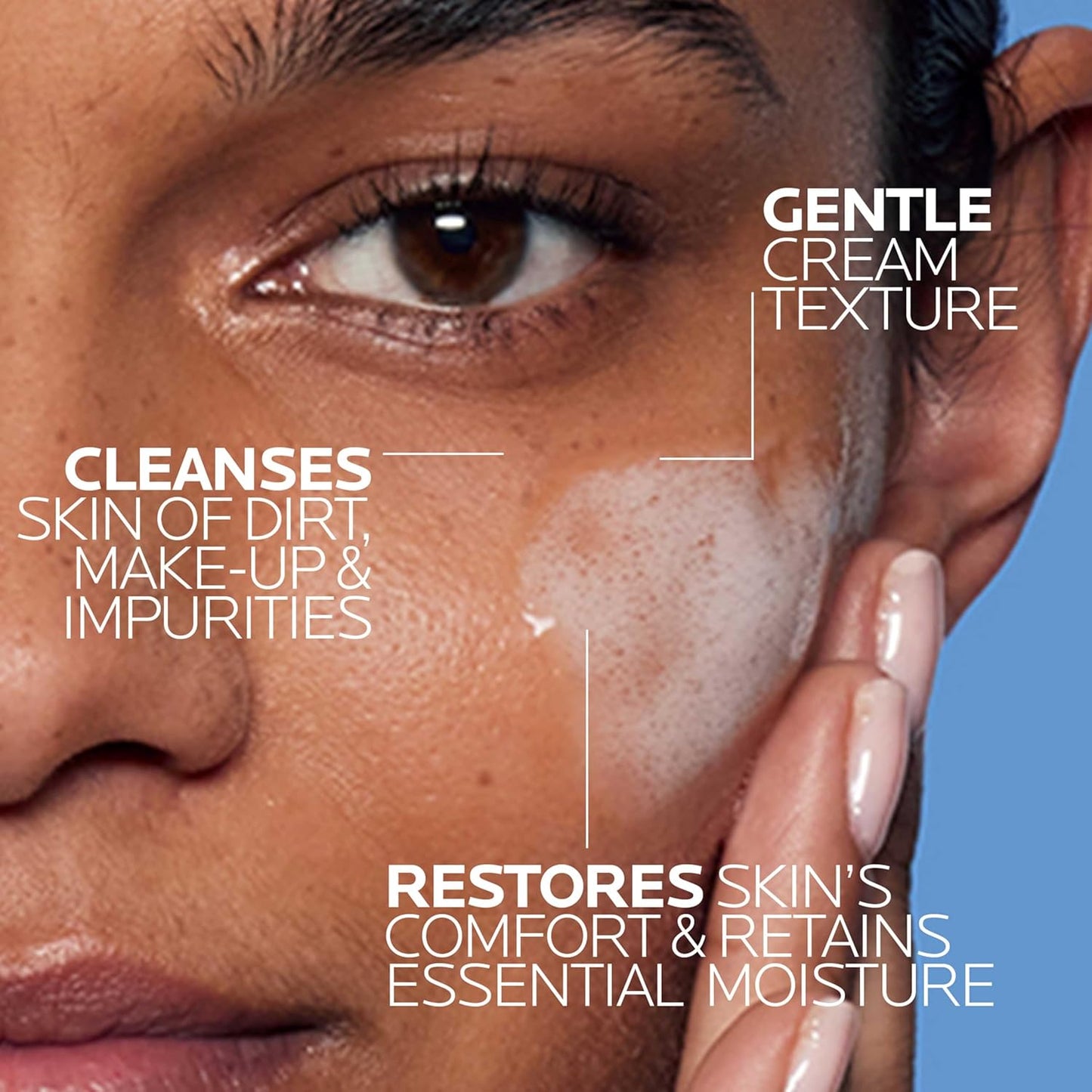 La Roche-Posay Toleriane Hydrating Face Cleanser | Niacinamide & Ceramides | Fragrance-Free, For Sensitive Skin
