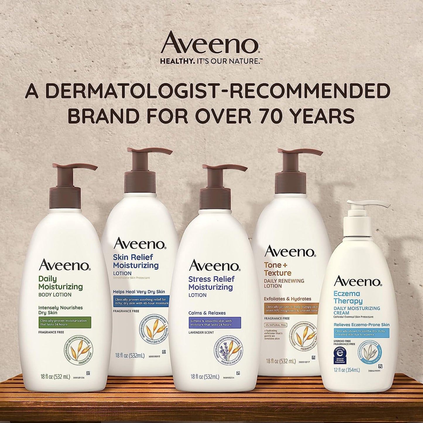 Aveeno Daily Moisturizing Lotion | 18 Fl. Oz | Hydrating & Soothing Formula