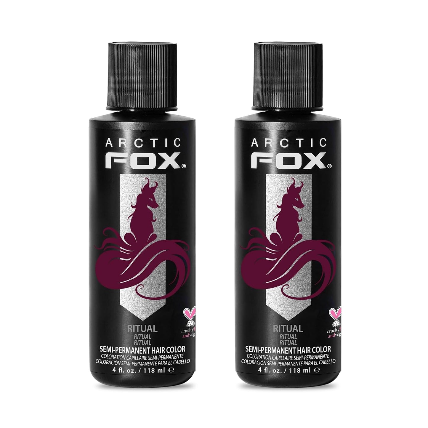 ARCTIC FOX Vegan Semi-Permanent Hair Color Dye | 4 Fl Oz | WRATH Shade