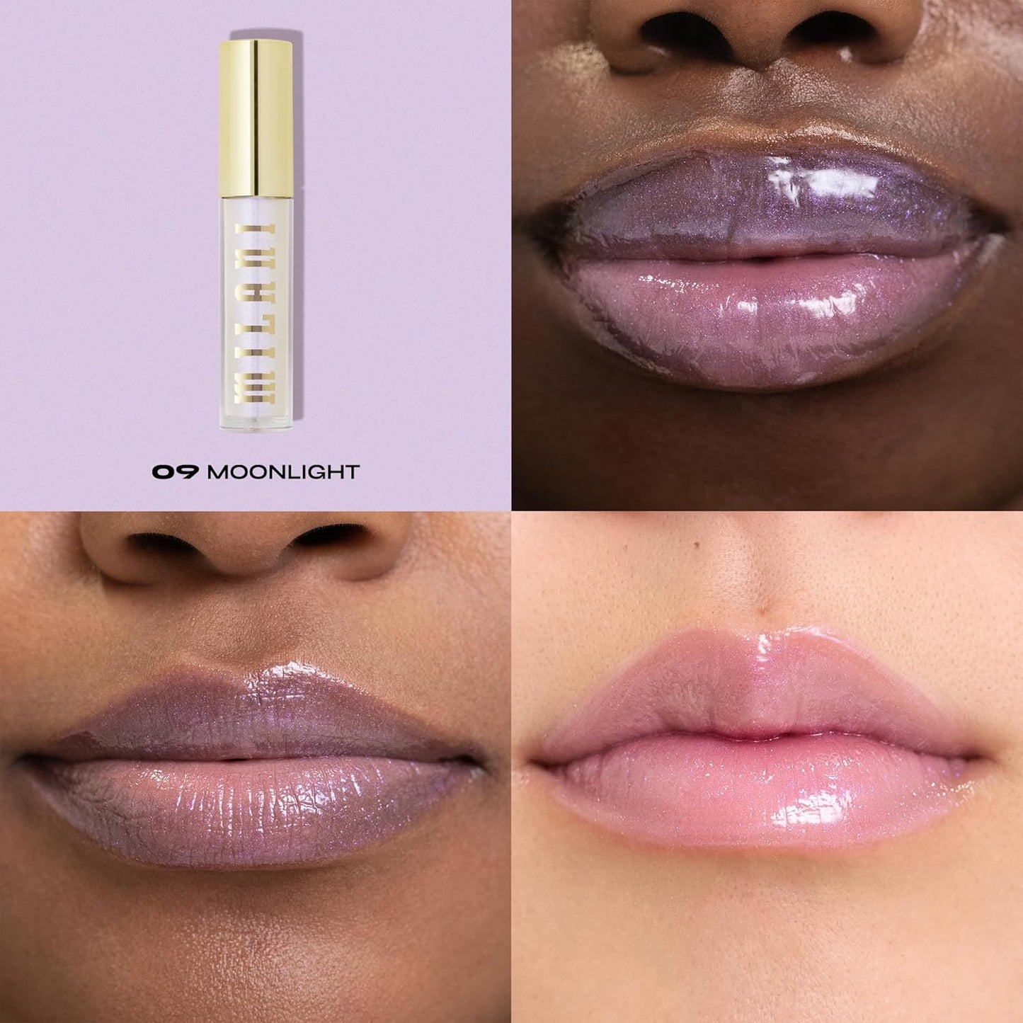 Milani Lip Gloss, Keep It Full Nourishing Lip Plumper with Hyaluronic Acid & Peptides for Soft, Fuller-Looking Lips (0.13 Fl. Oz.) Moonlight