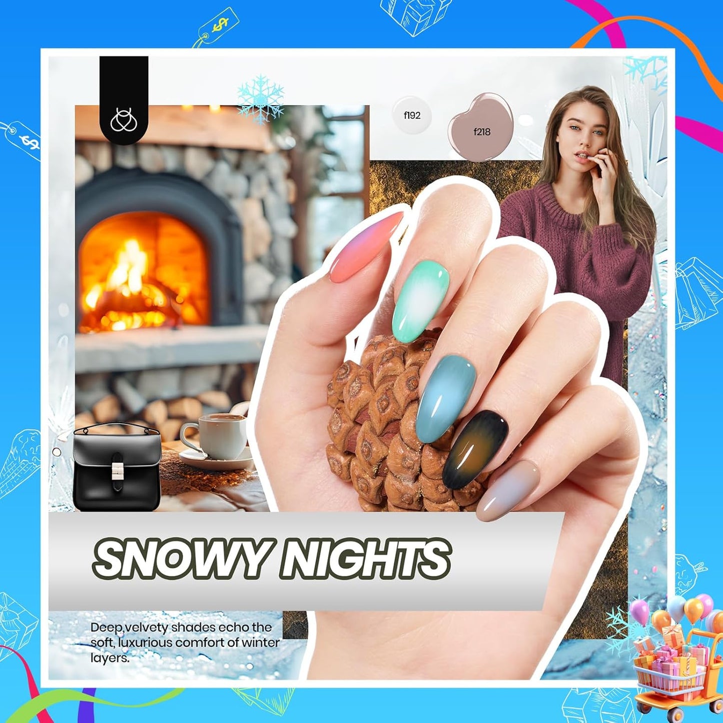 45 Colors Gel Nail Polish Kit | UV Light & Nail Tools | Travel-Friendly Gift for Women