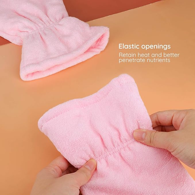 Paraffin Wax Gloves for Hand and Feet, Segbeauty Thick Paraffin Heated SPA Mittens Foot Liners, Gloves & Socks for Hot Wax Hand thera-py Thermal treat-ment Wax Warmer Paraffin Wax Machine Pink