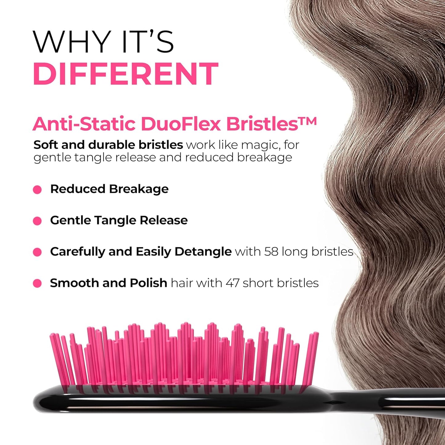 FHI Heat UNbrush Detangling Brush | Pain-Free Brushing for All Hair Types