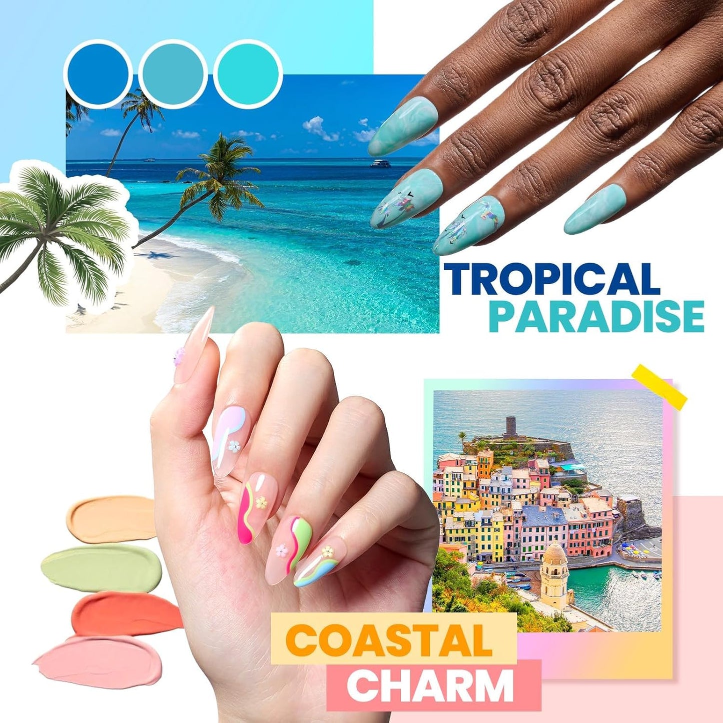 45 Colors Gel Nail Polish Kit | UV Light & Nail Tools | Travel-Friendly Gift for Women