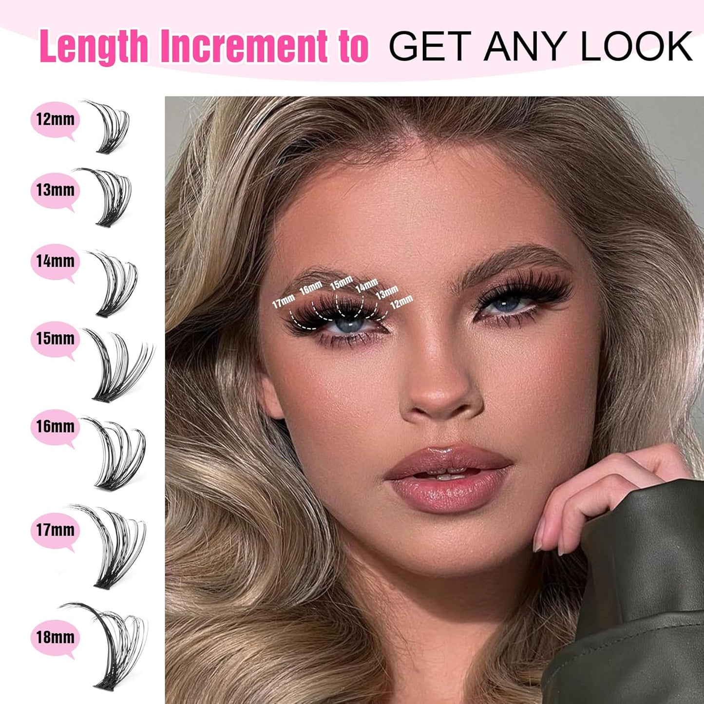 Pawotence 168pcs Wispy Lash Extension Kit | 9-12mm Natural Individual Lashes