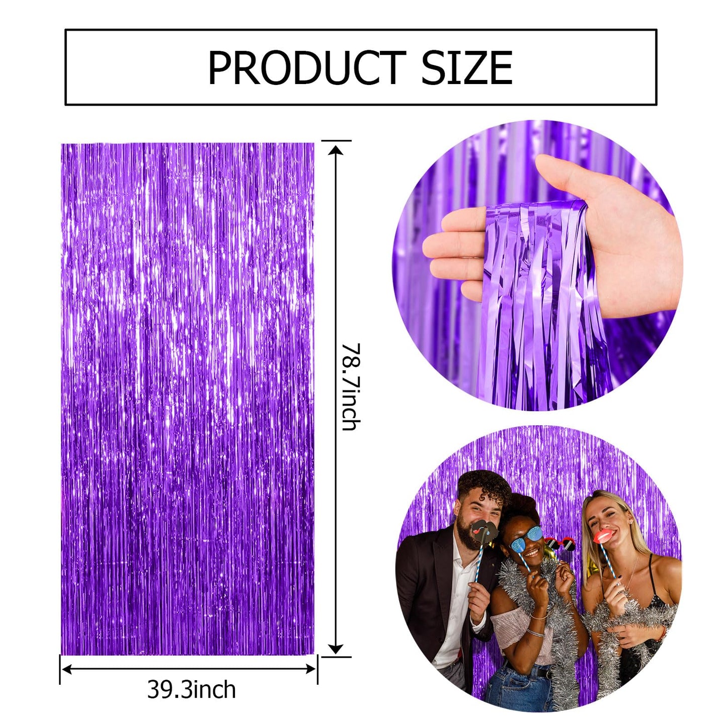 2 Pack Pink Backdrop Party Decorations Tinsel Curtain Party Backdrop Foil Fringe Birthday Decorations Photo Booth Streamer Backdrop Pink Theme Bachelorette Graduation Decor