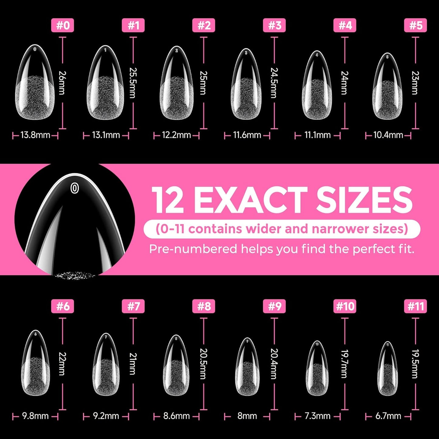 Extra Short Square Fake Nails | 216pcs Gel Tips | Full Cover Acrylic for DIY