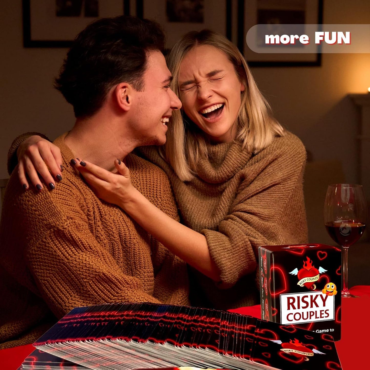 RISKY COUPLES | Couples Card Games for Date Night: 150 Questions & Challenges for Your Partner | Romantic Card Game for Anniversary, Valentines, Birthday, or Bridal Party